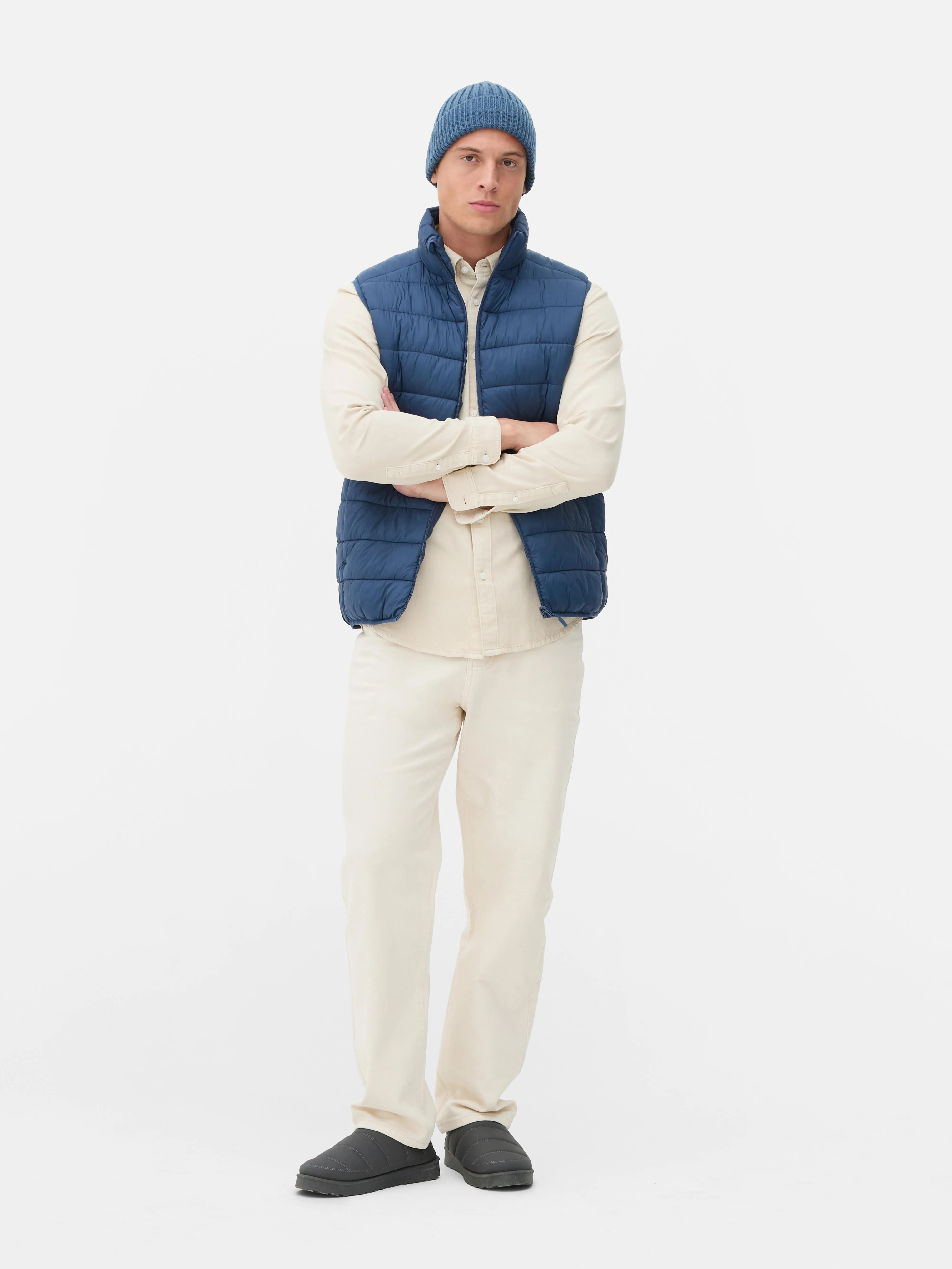 Gilet imbottito con zip