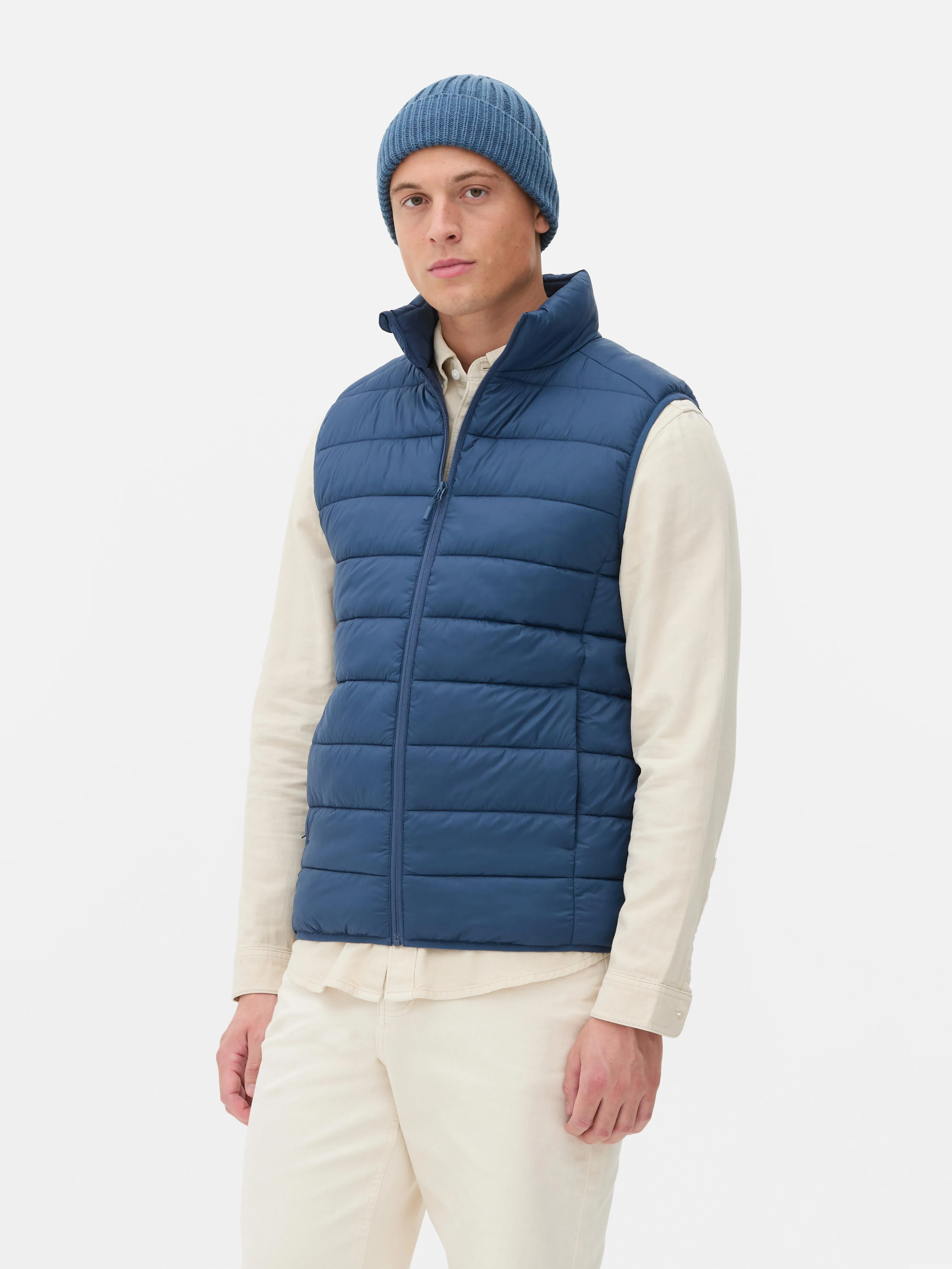 Gilet imbottito con zip