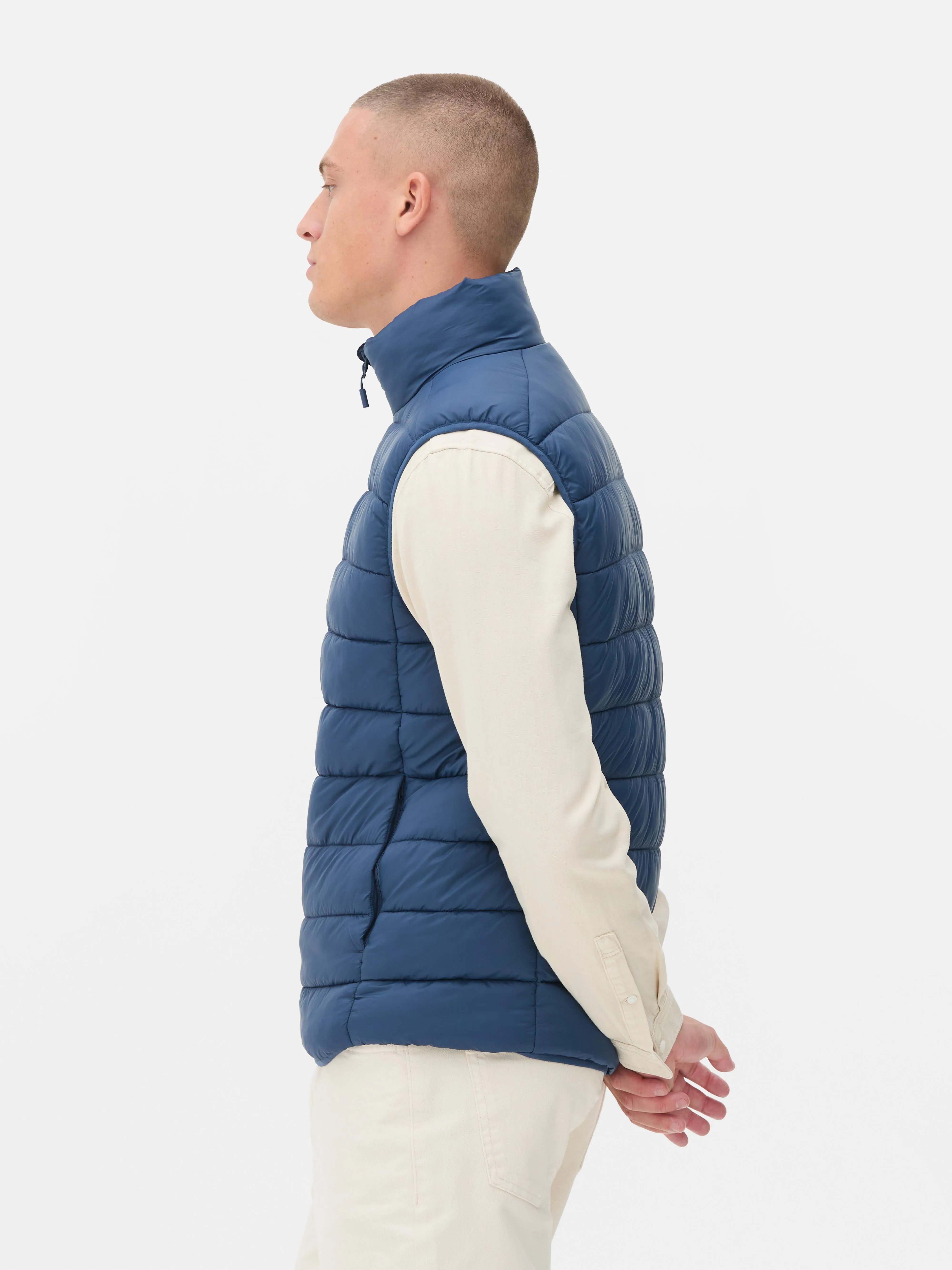 Gilet imbottito con zip