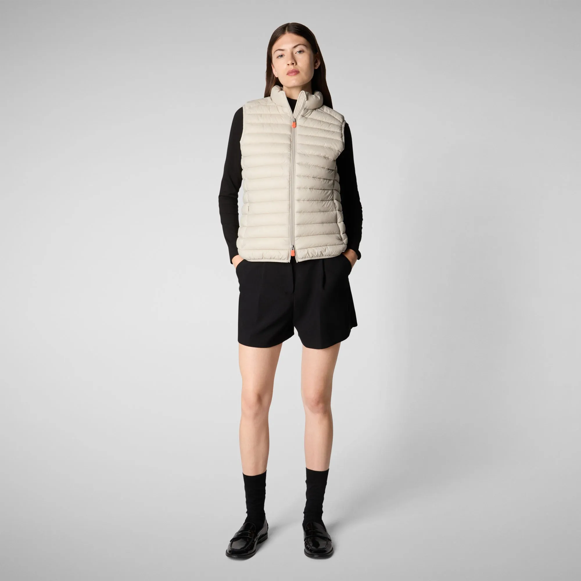 Gilet imbottito donna Charlotte Beige chiaro
