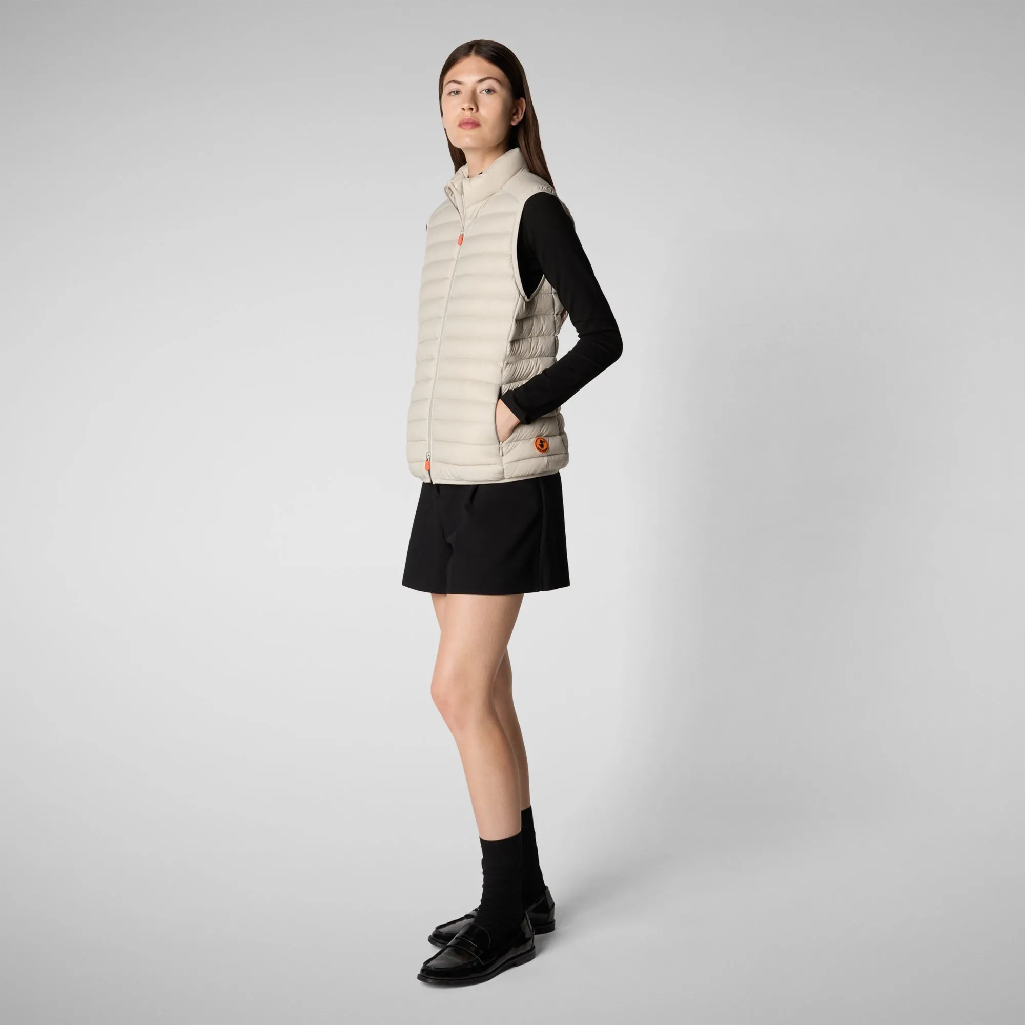 Gilet imbottito donna Charlotte Beige chiaro