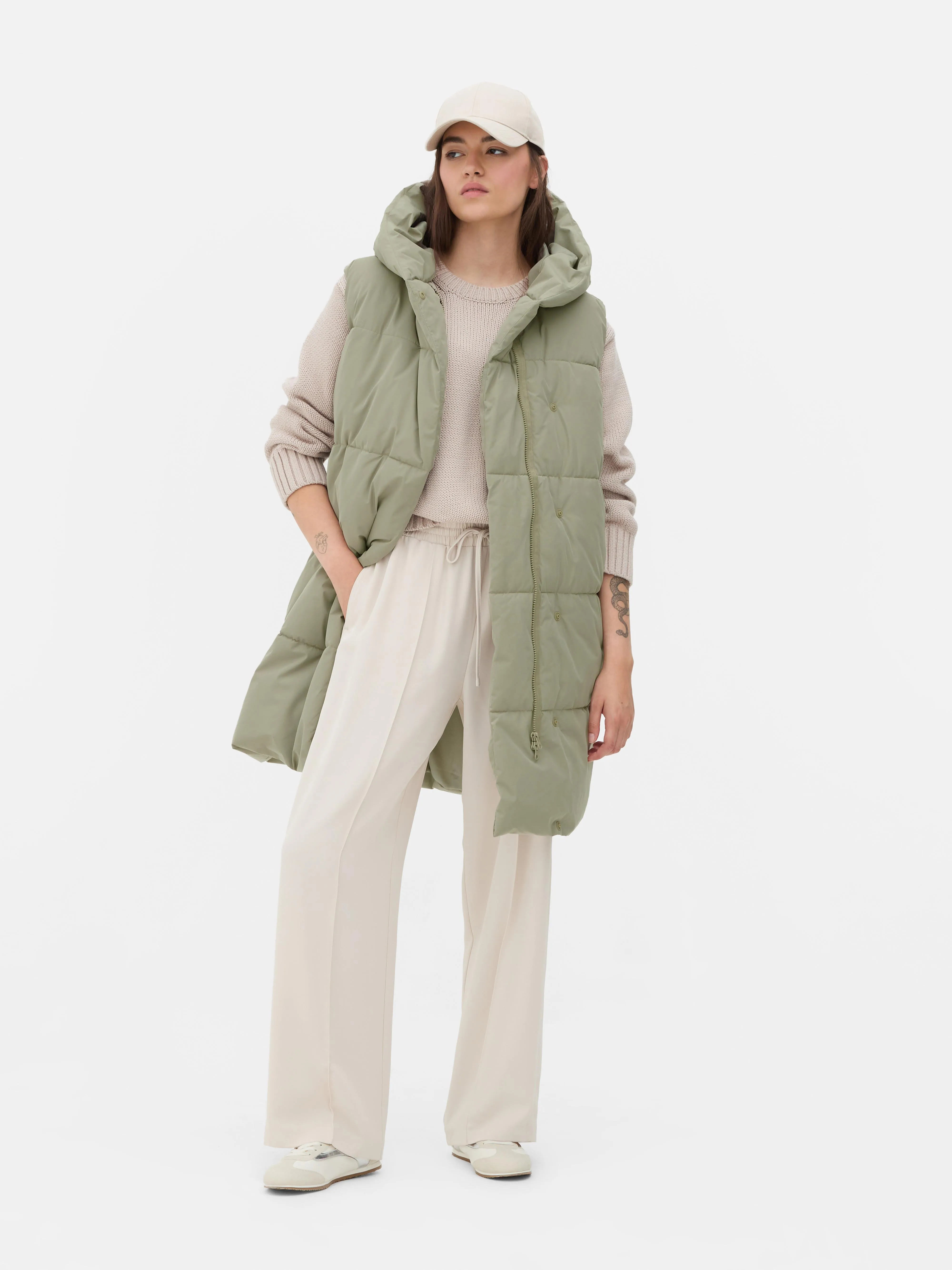 Gilet imbottito incrociato