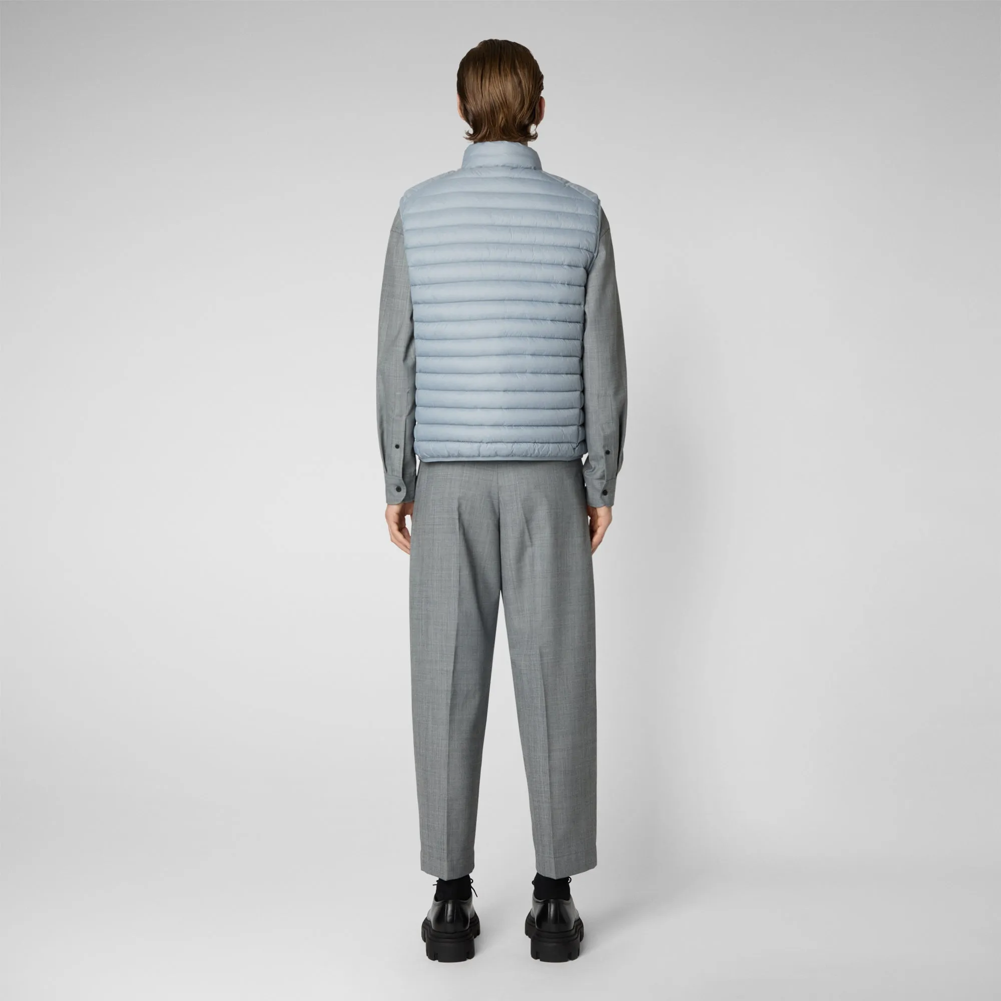 Gilet imbottito uomo Adam grigio ardesia chiaro