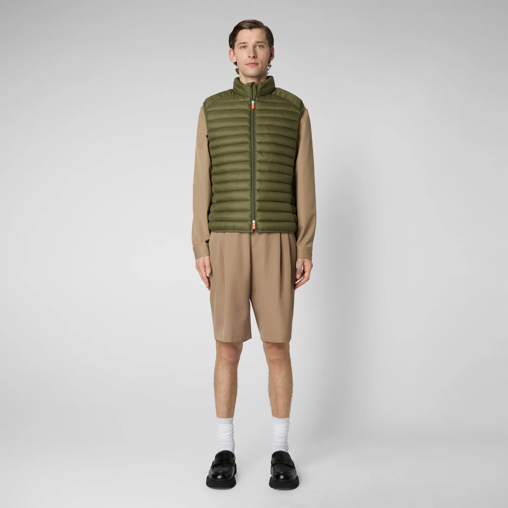 Gilet imbottito uomo Adam Verde oliva