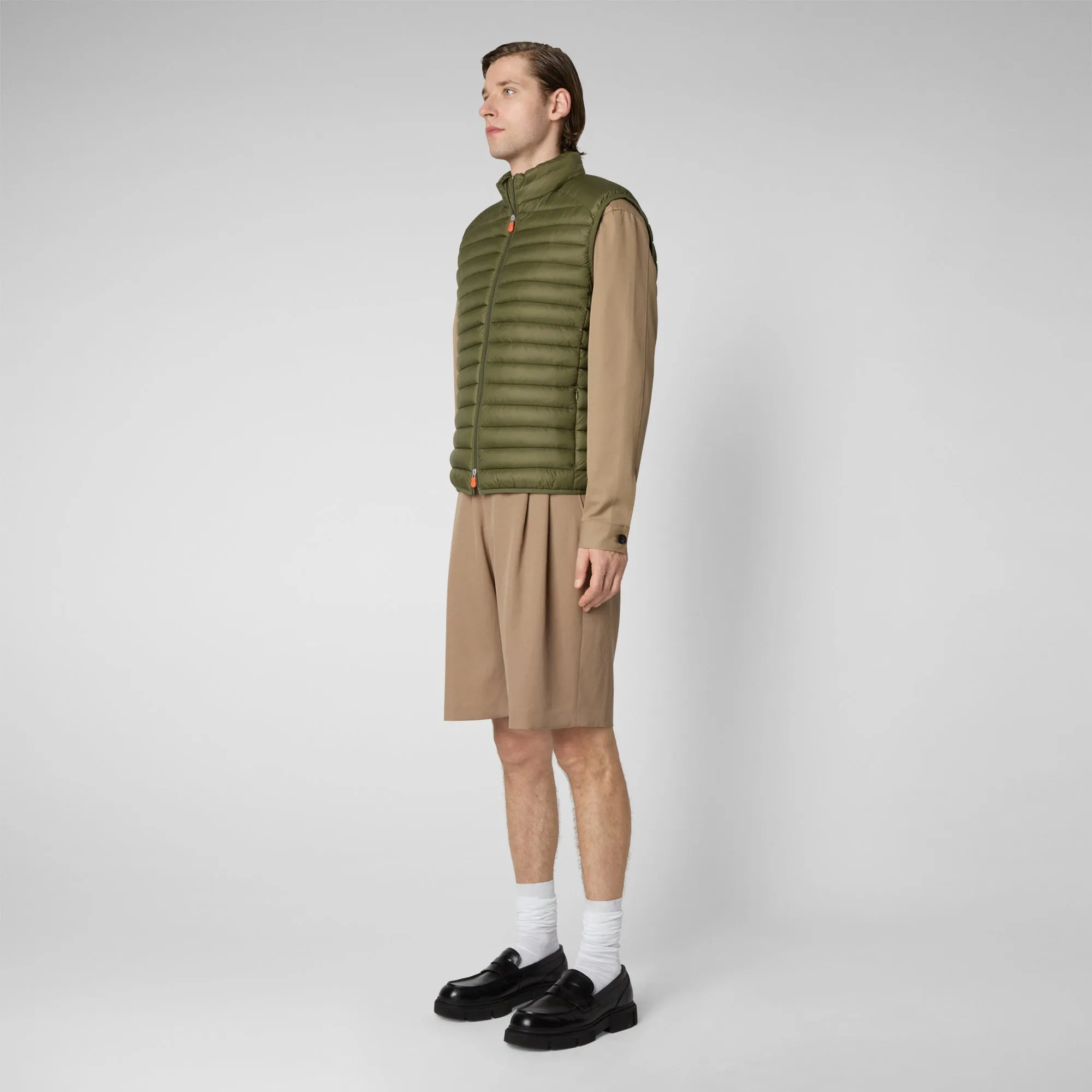 Gilet imbottito uomo Adam Verde oliva