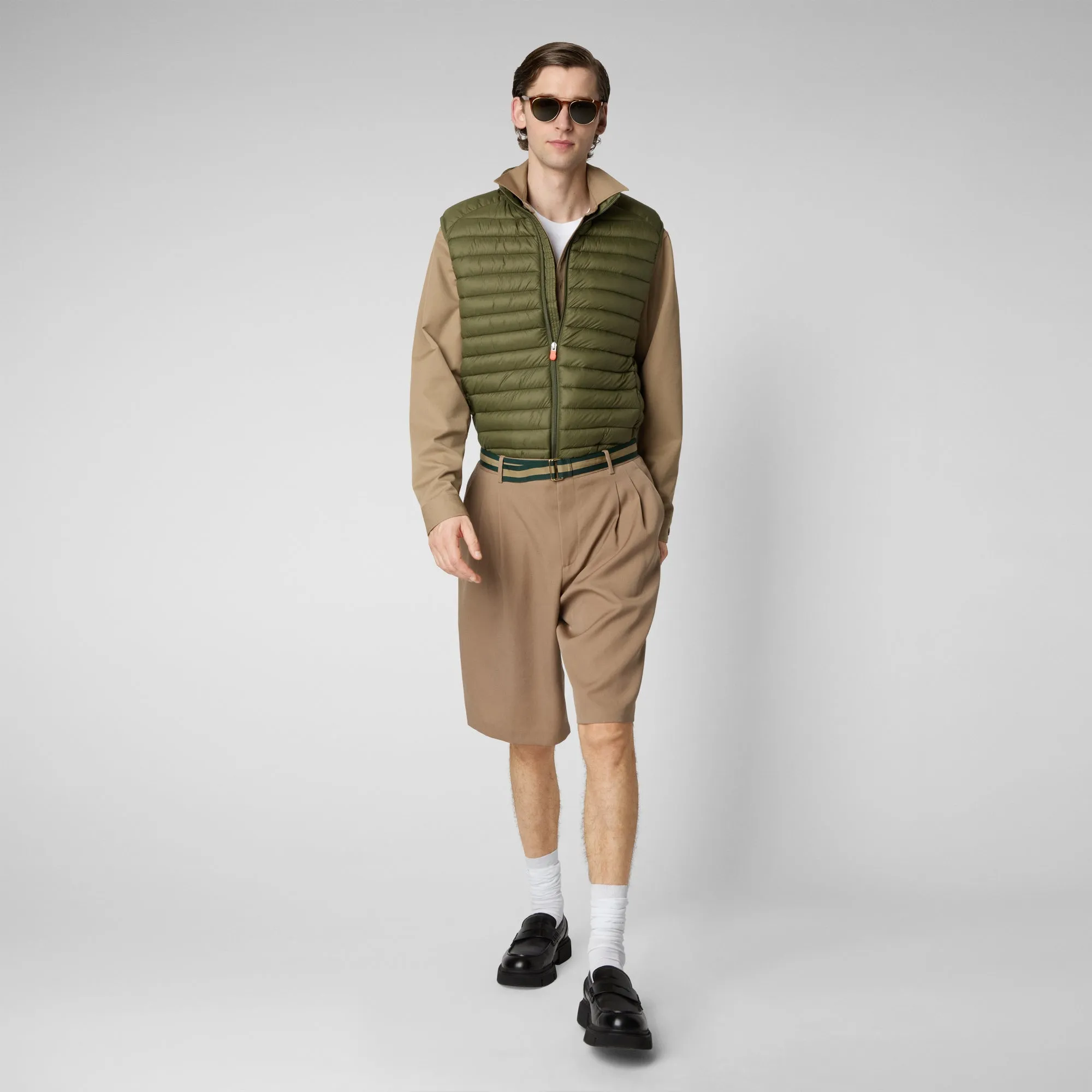 Gilet imbottito uomo Adam Verde oliva