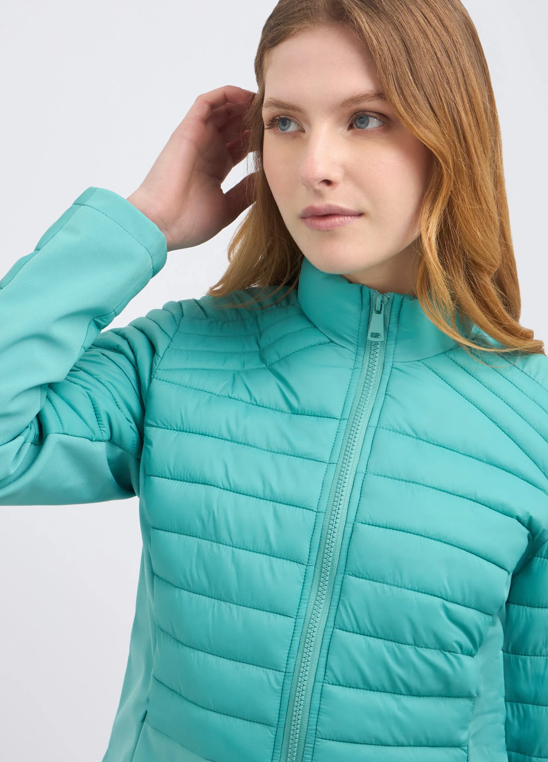 Giubbino imbottito full zip donna