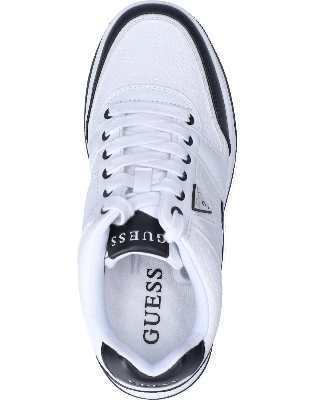 Guess donna sneakers white-blk