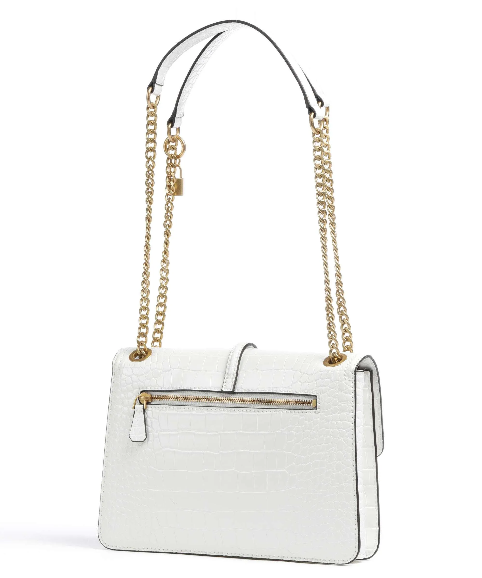  Guess G James Borsa a spalla pelle sintetica bianco  