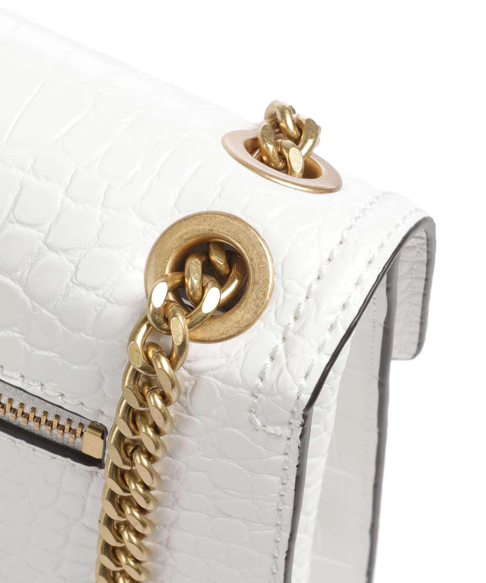  Guess G James Borsa a spalla pelle sintetica bianco  