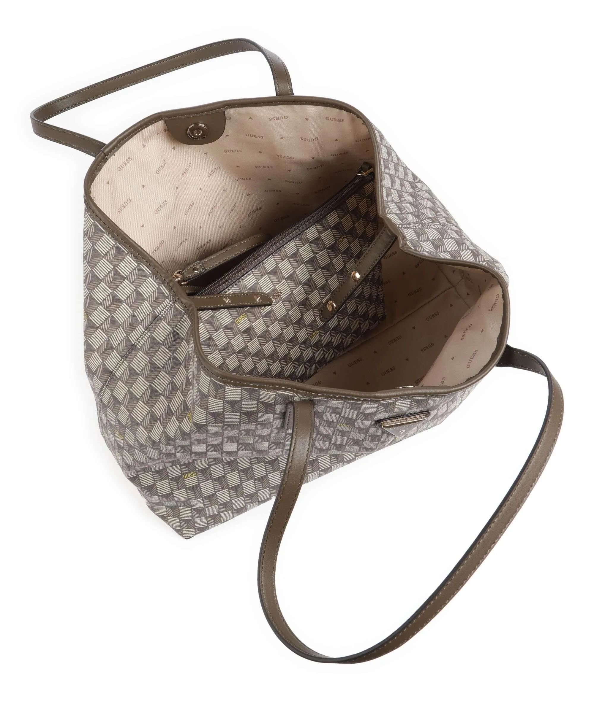  Guess Vikky Borsa shopper pelle sintetica beige  