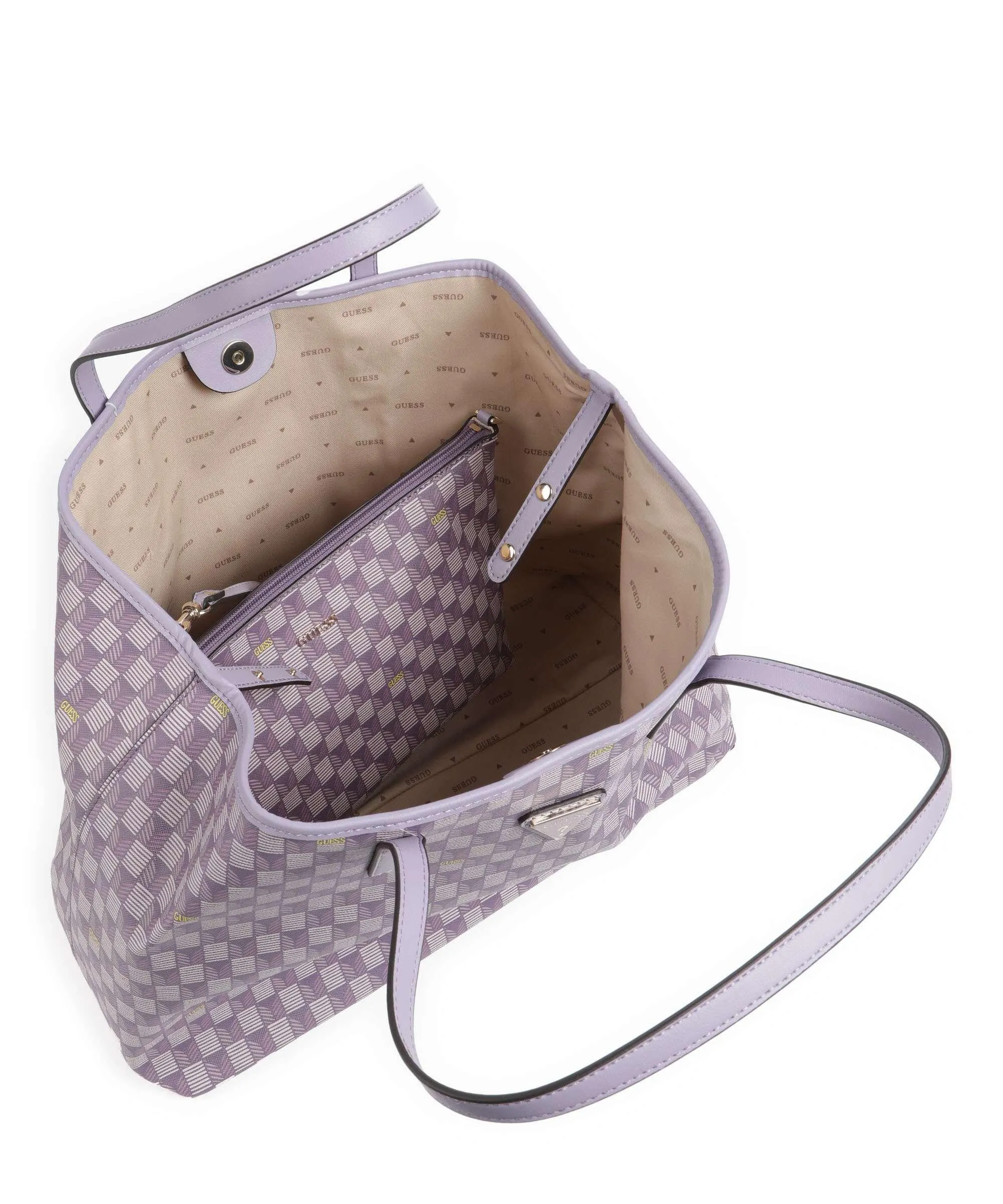  Guess Vikky Borsa shopper pelle sintetica viola  