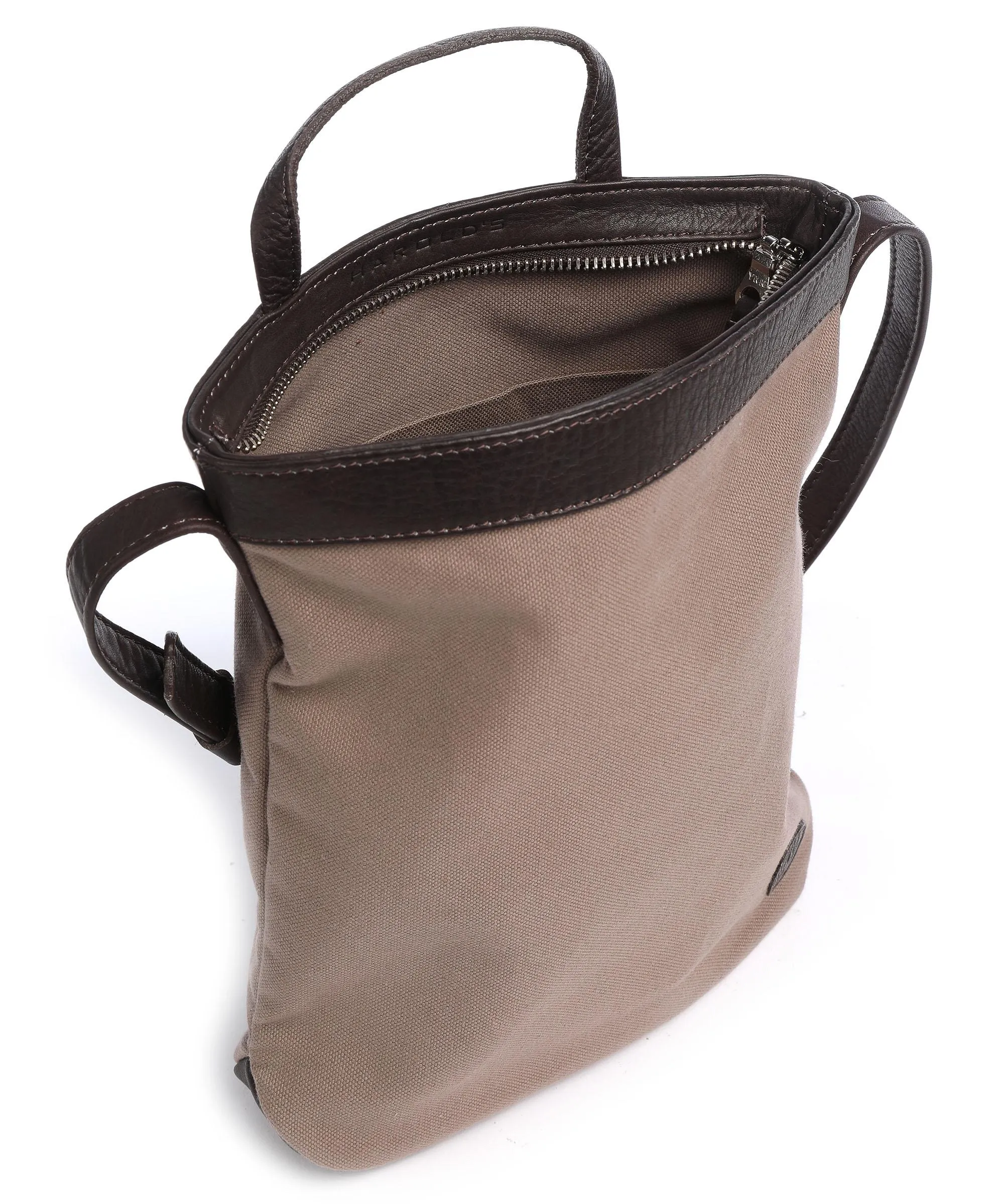  Harold's Hotstoff Borsa a tracolla cotone biologico, pelle bovina marrone  