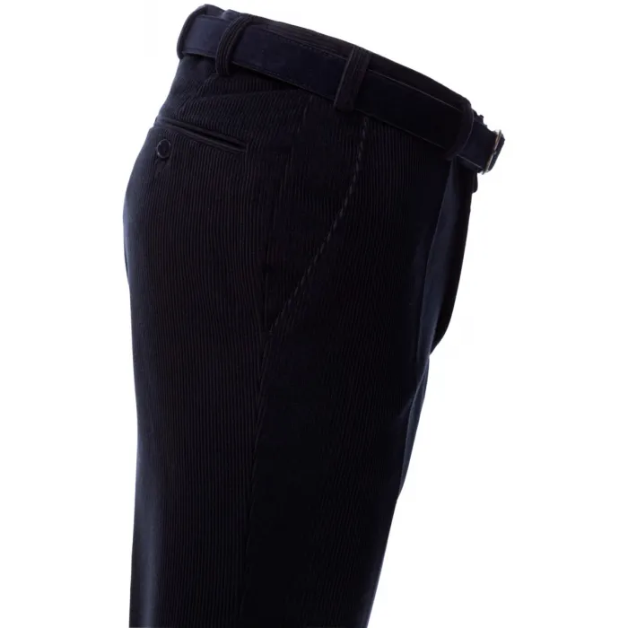 Henk ter Horst pantaloni Trelana in velluto a coste elasticizzato di lana Navy