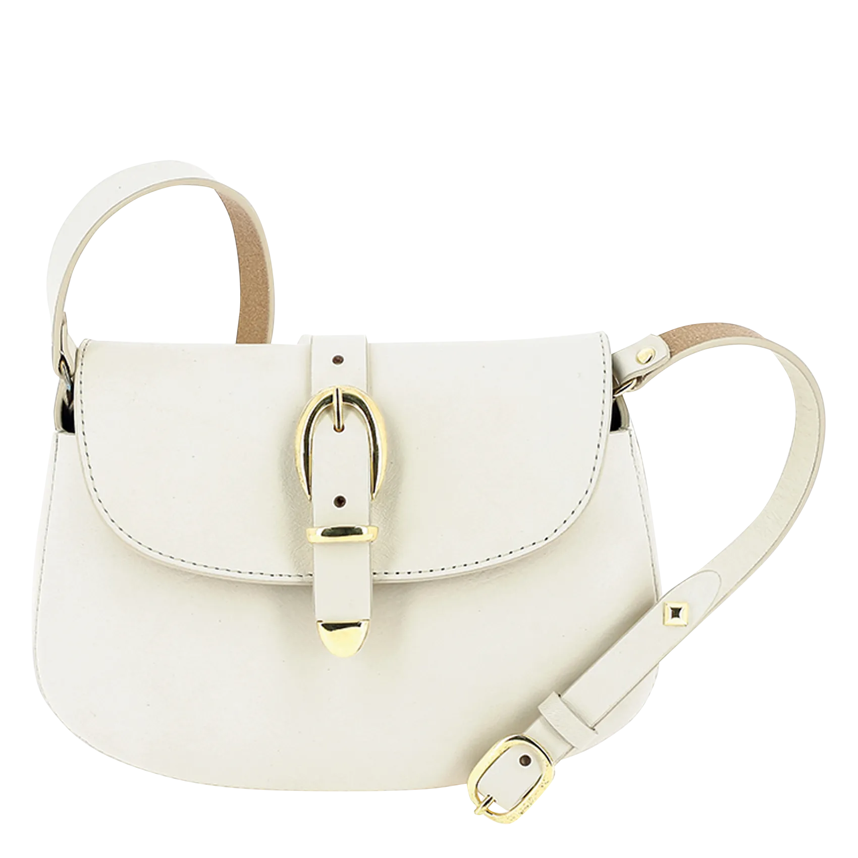  HERBERT FRERE SOEUR   LE COURCY FRIEDA - Borsa a tracolla in pelle liscia | Bianco
