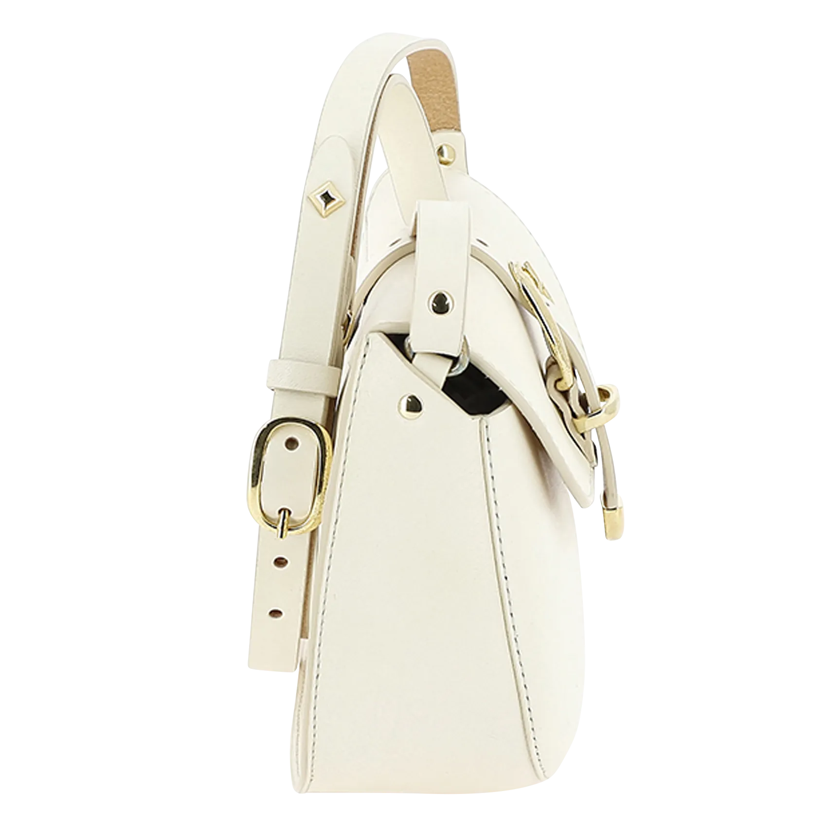  HERBERT FRERE SOEUR   LE COURCY FRIEDA - Borsa a tracolla in pelle liscia | Bianco