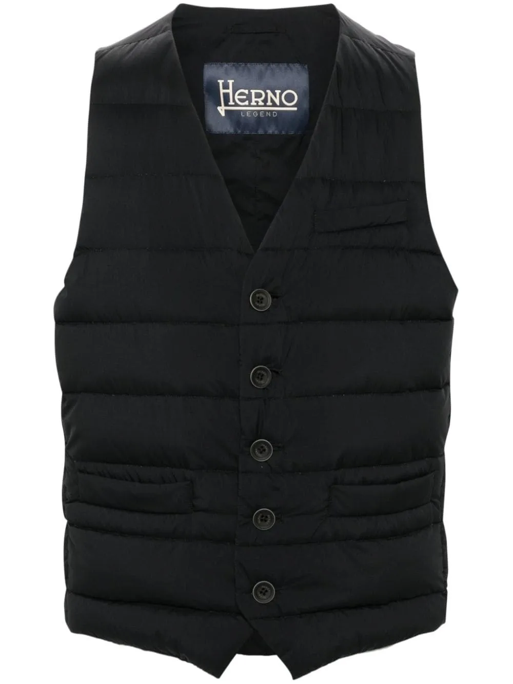 Herno-Gilet imbottito con scollo a V