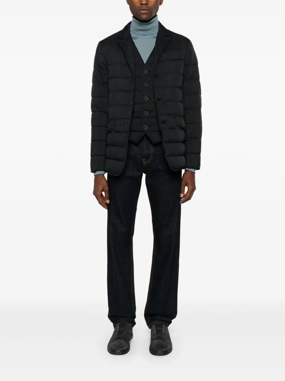 Herno-Gilet imbottito con scollo a V
