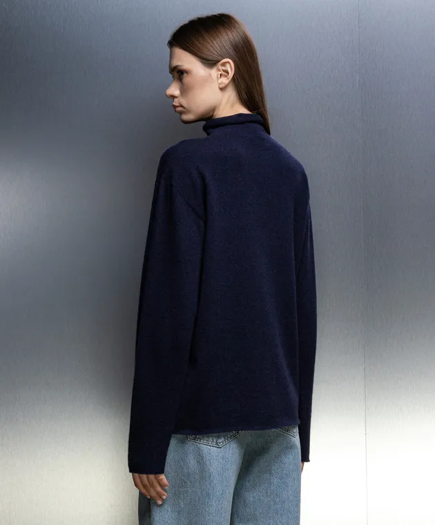 Jil Sander Maglione in cashmere blu J40GP0002J13204