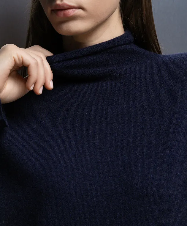 Jil Sander Maglione in cashmere blu J40GP0002J13204