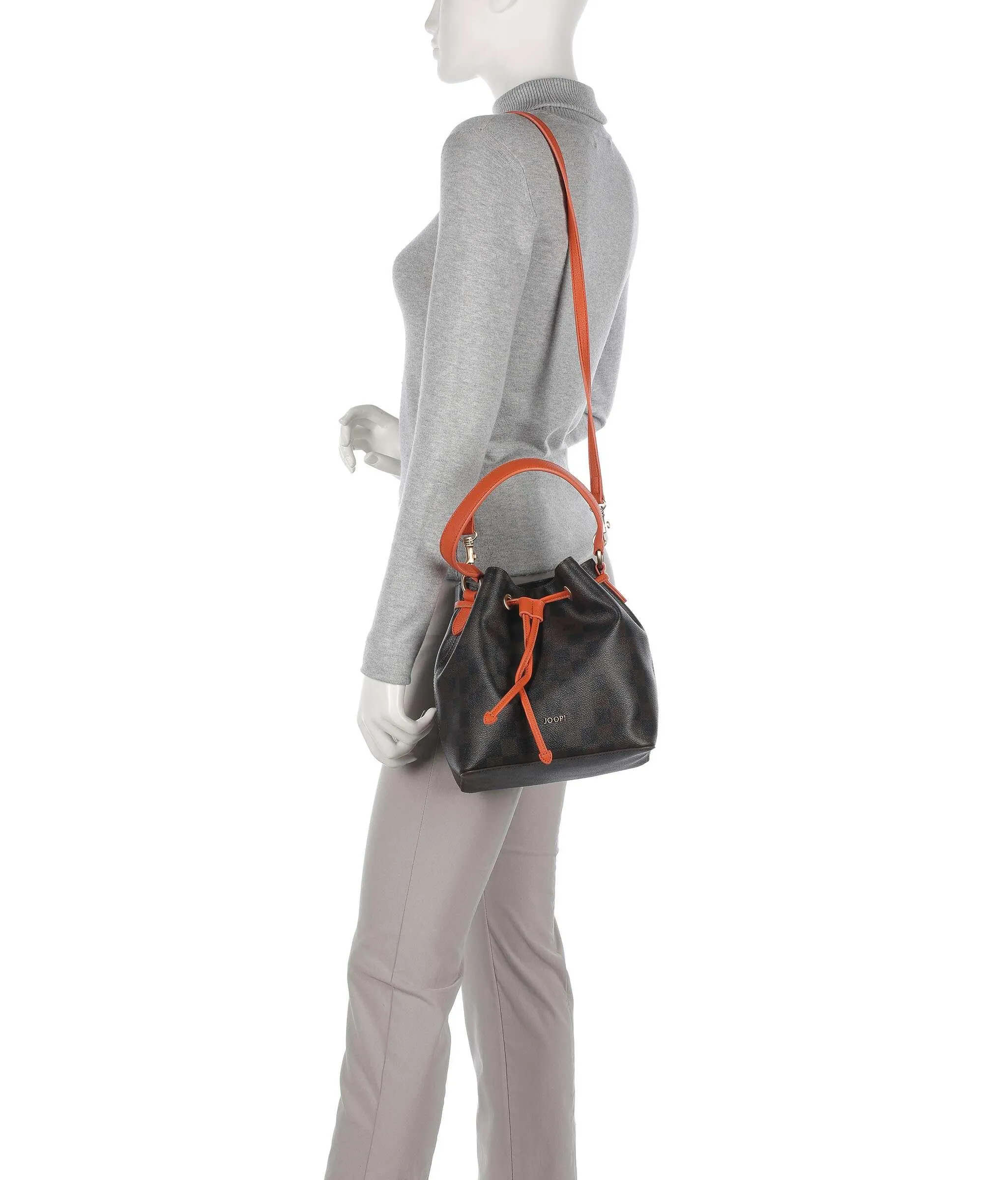  JOOP! Piazza Edition Franziska Borsa a secchiello pelle sintetica marrone scuro  