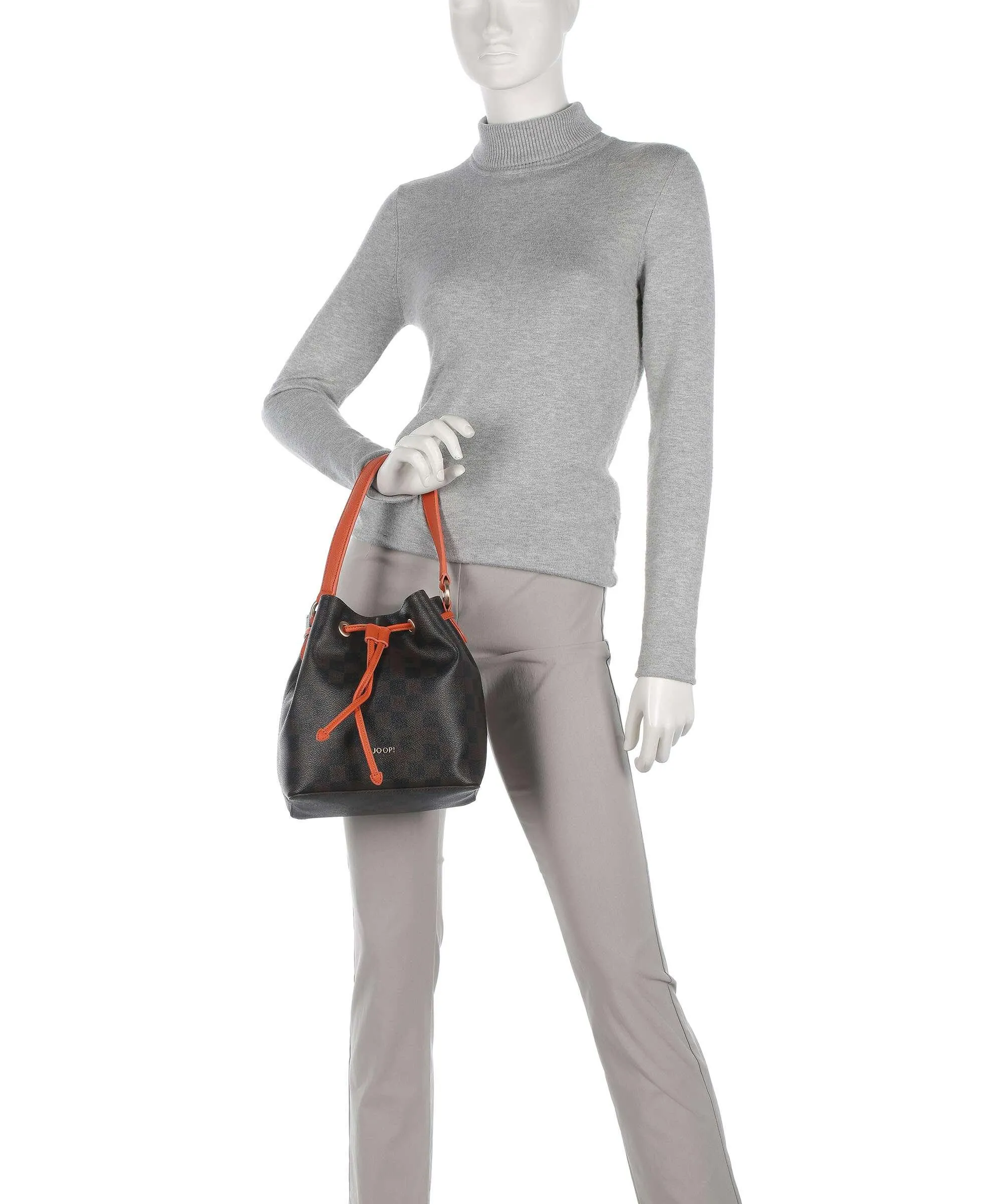  JOOP! Piazza Edition Franziska Borsa a secchiello pelle sintetica marrone scuro  