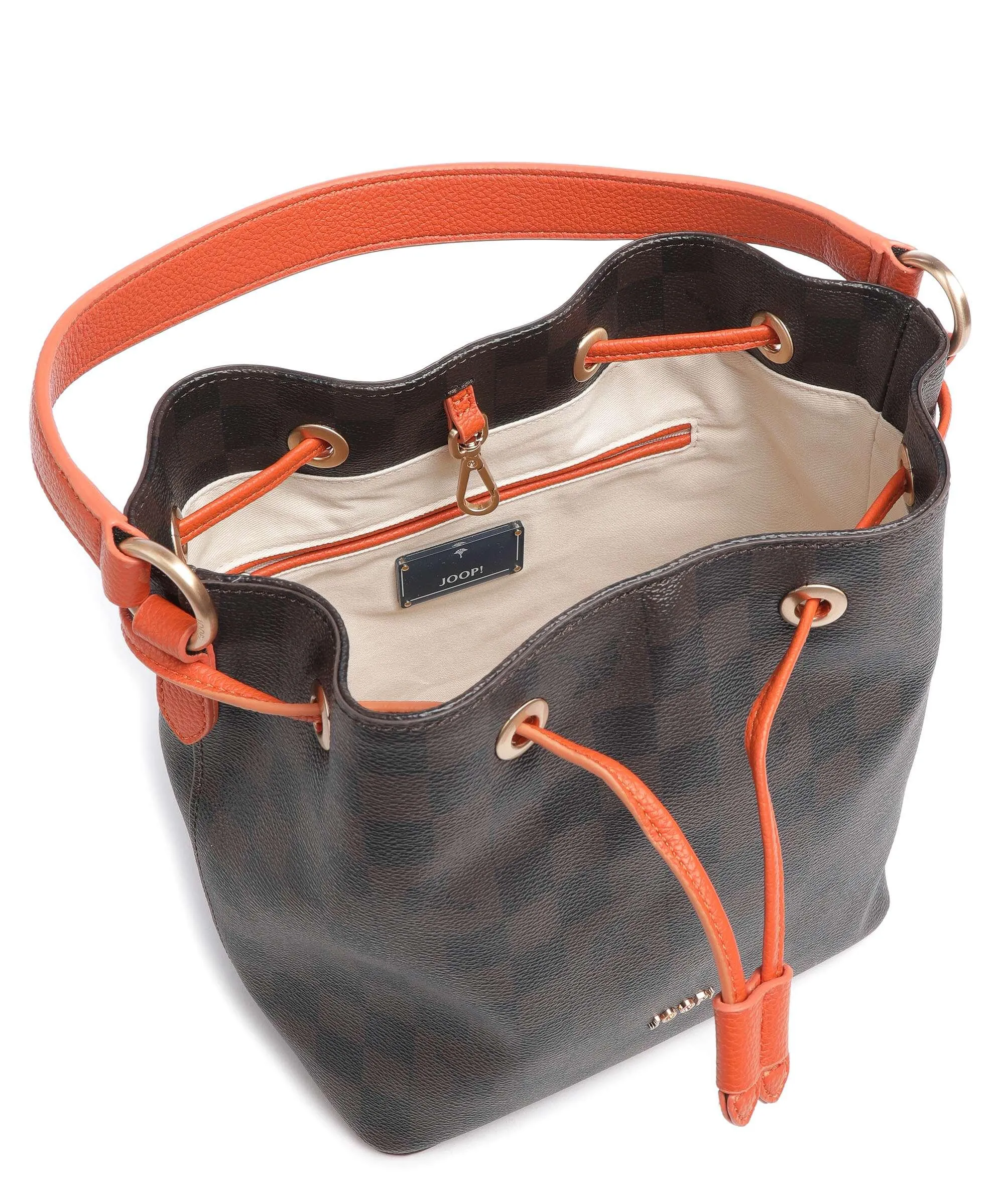  JOOP! Piazza Edition Franziska Borsa a secchiello pelle sintetica marrone scuro  