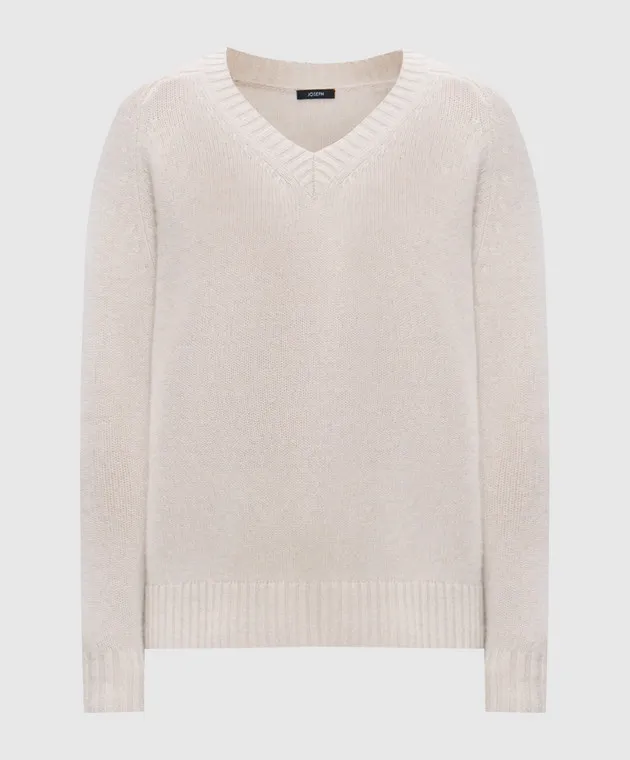 JOSEPH Maglione in cashmere beige JF008543