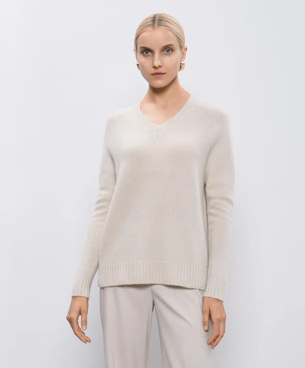 JOSEPH Maglione in cashmere beige JF008543