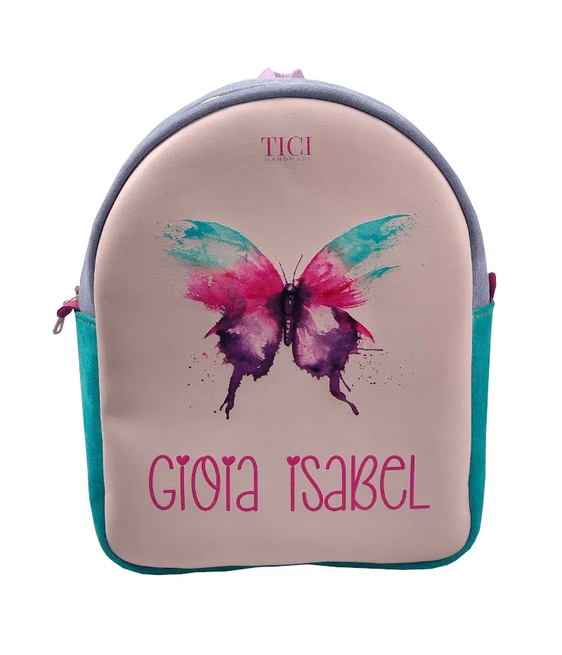 Kit Bambina Farfalla - Zaino e astuccio asilo