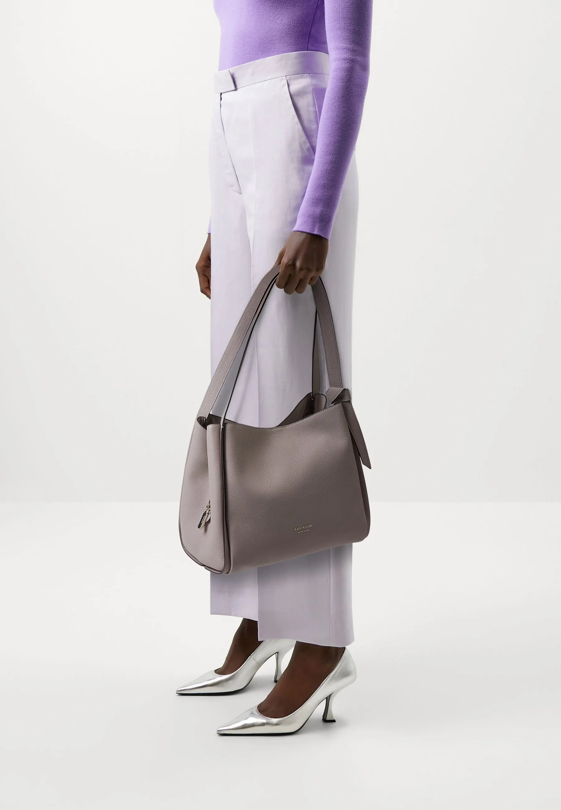 KNOTT PEBBLED LARGE SHOULDER BAG - Borsa a mano