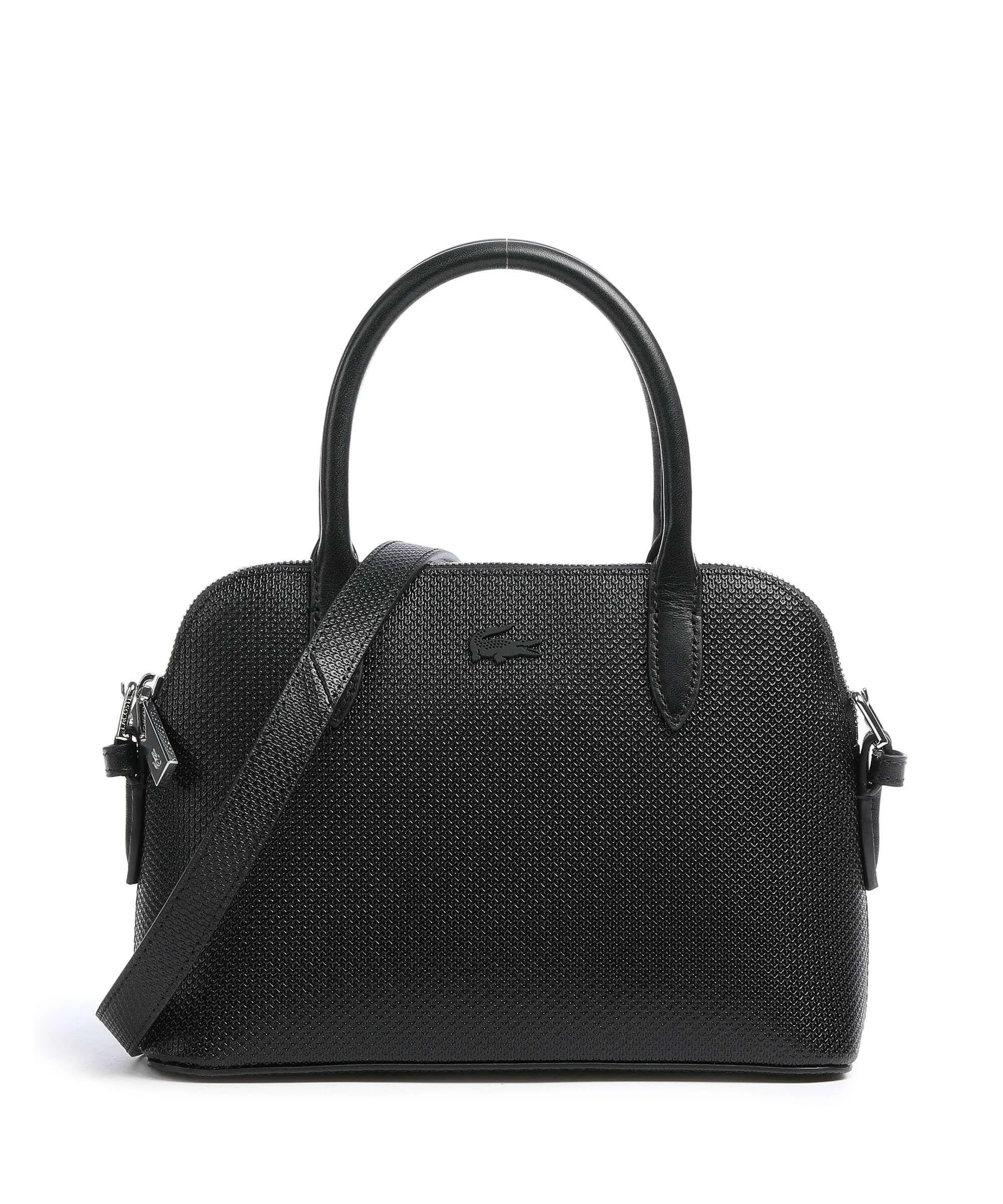  Lacoste Chantaco Borsa a mano pelle bovina nero  