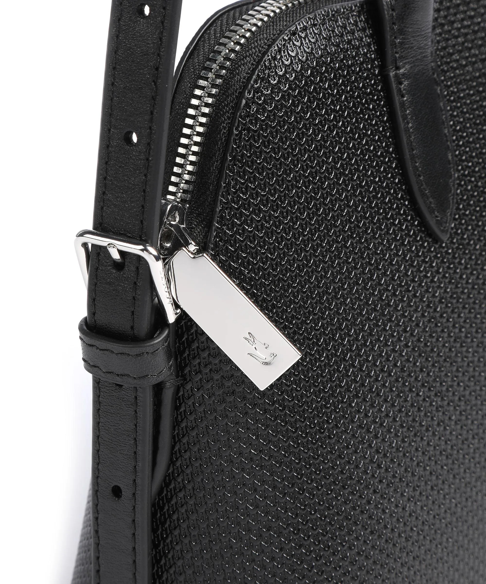  Lacoste Chantaco Borsa a mano pelle bovina nero  