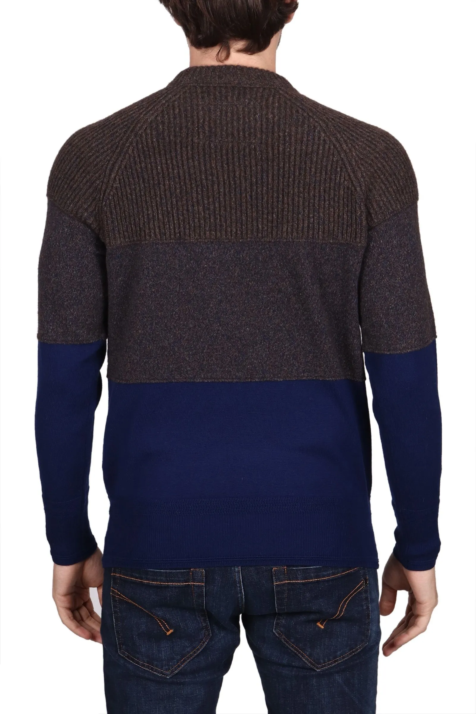 MAGLIA BICOLOR IN MISTO LANA