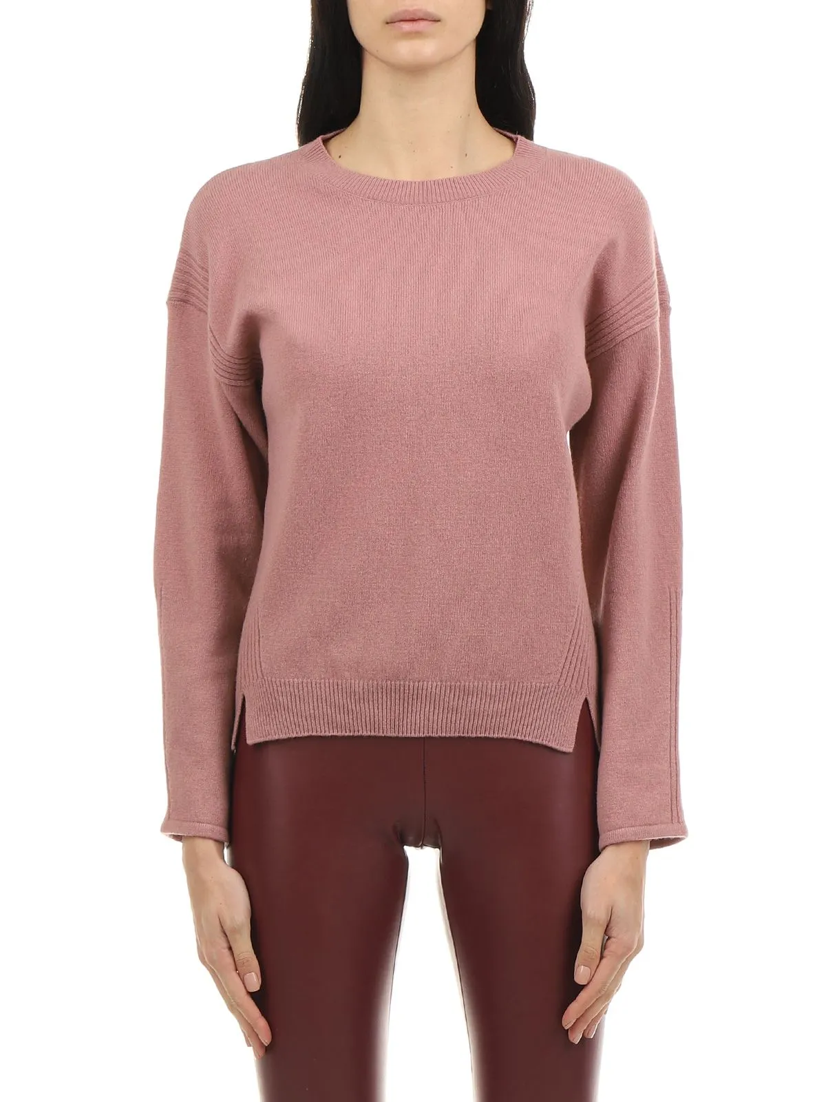 MAGLIA IN ECO CASHMERE ROSA