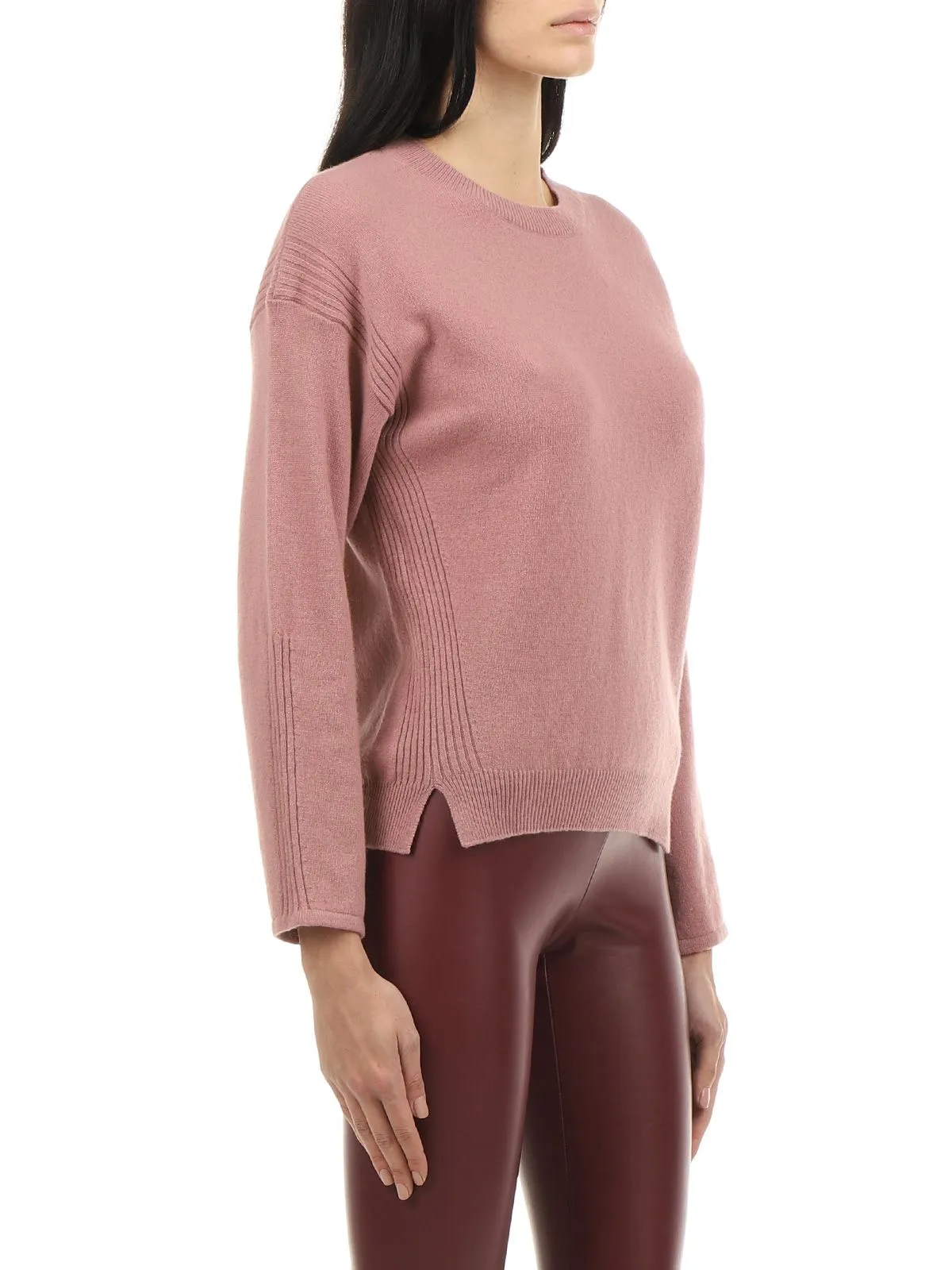MAGLIA IN ECO CASHMERE ROSA
