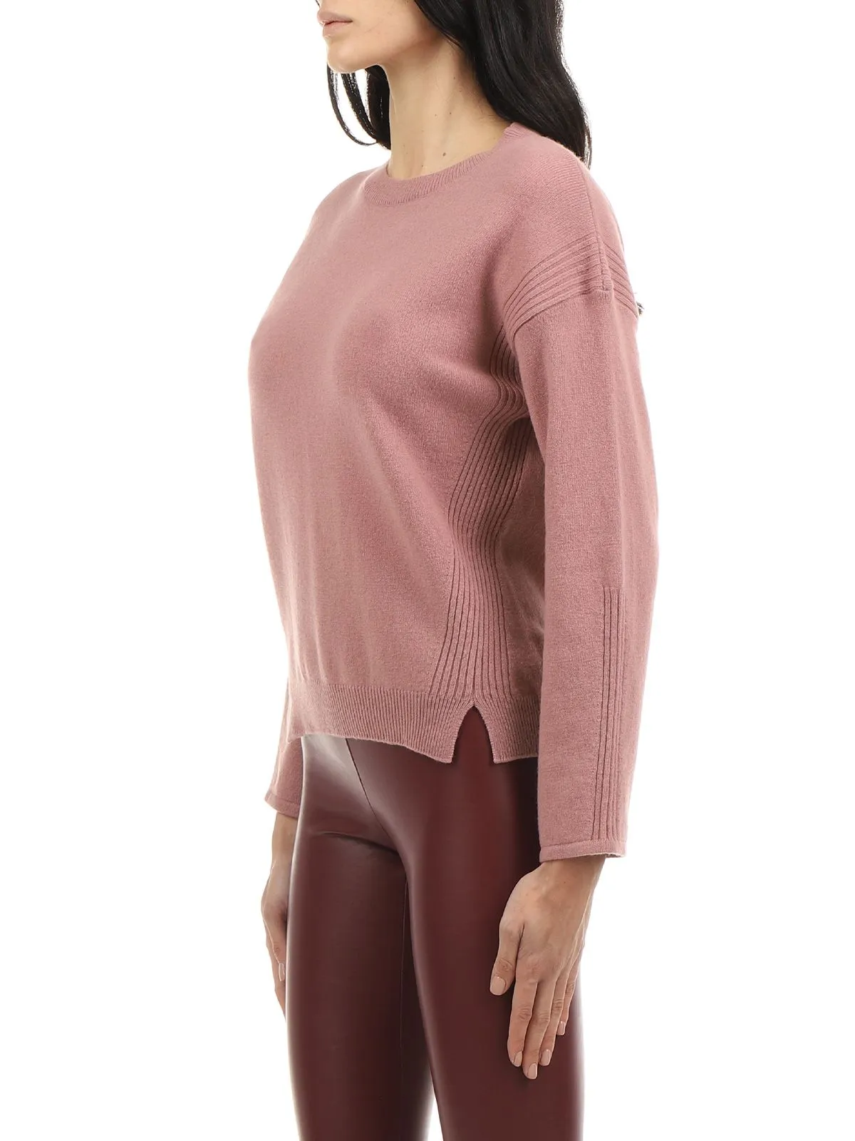 MAGLIA IN ECO CASHMERE ROSA