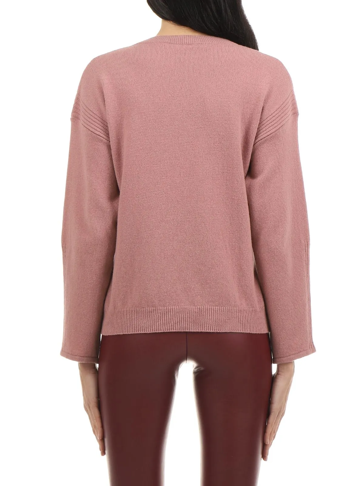 MAGLIA IN ECO CASHMERE ROSA