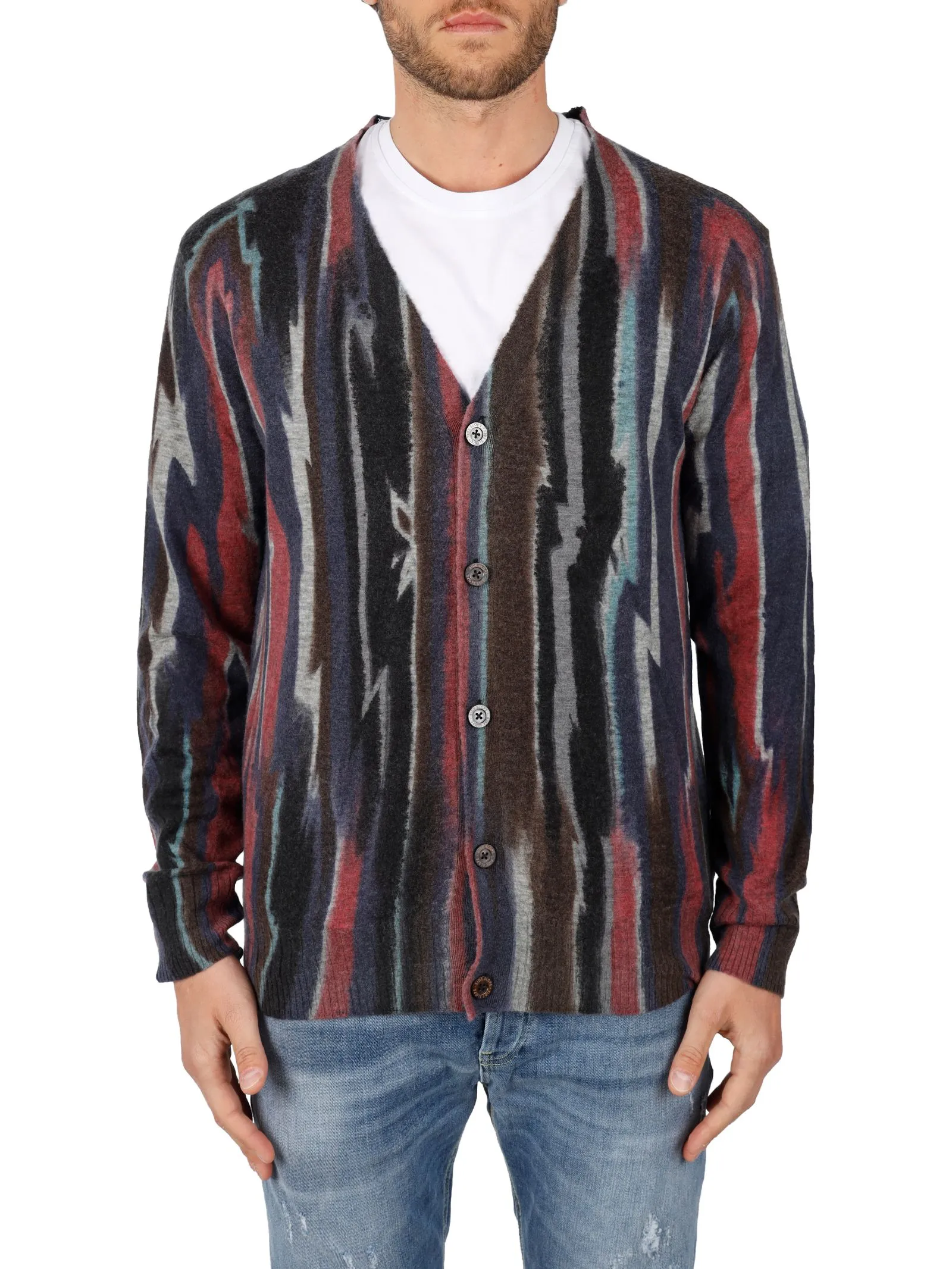 MAGLIA MULTICOLOR IN MISTO CASHMERE