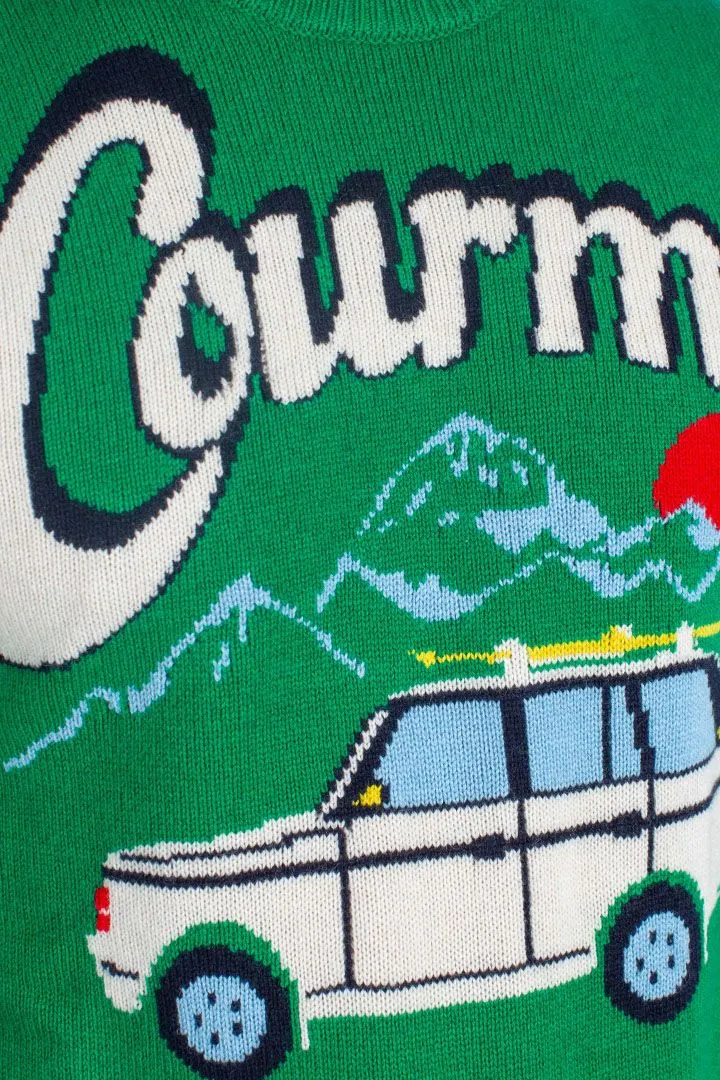 MAGLIA VERDE IN LANA E CASHMERE