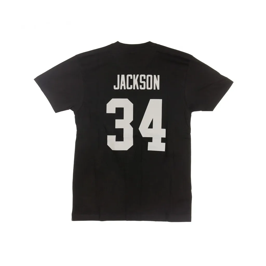 MAGLIETTA NFL TEAM LOGO NAME NUMBER TEE NO34 BO JACKSON LOSRAI ORIGINAL TEAM COLORS