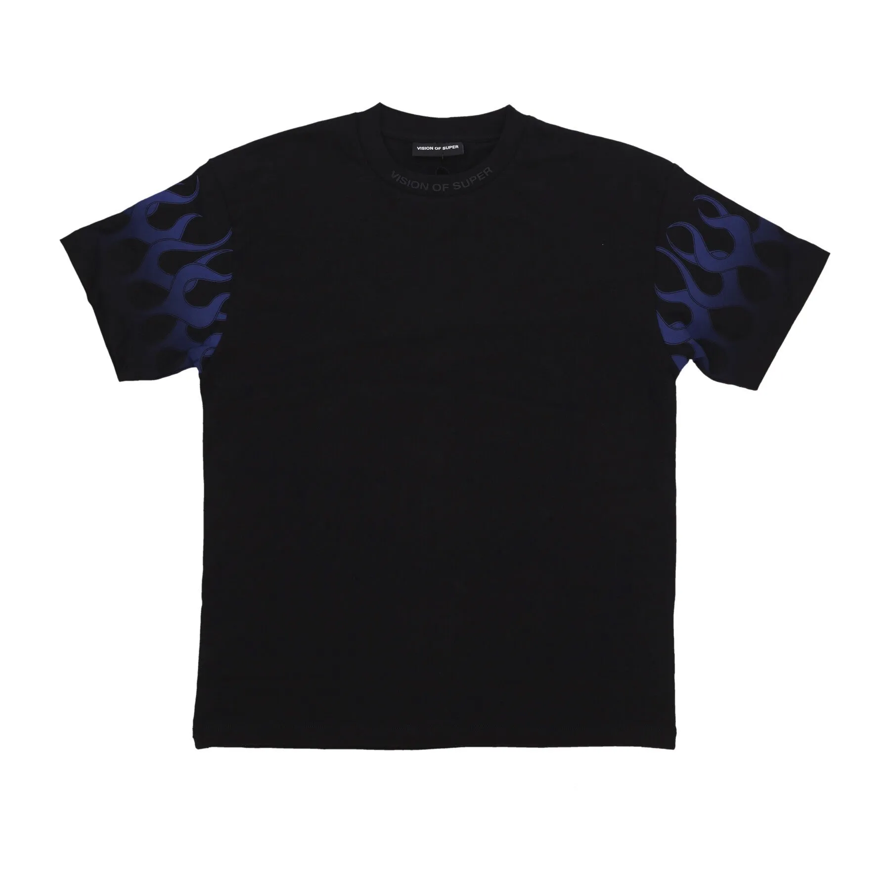 Maglietta Uomo Flames Tee Black/blue
