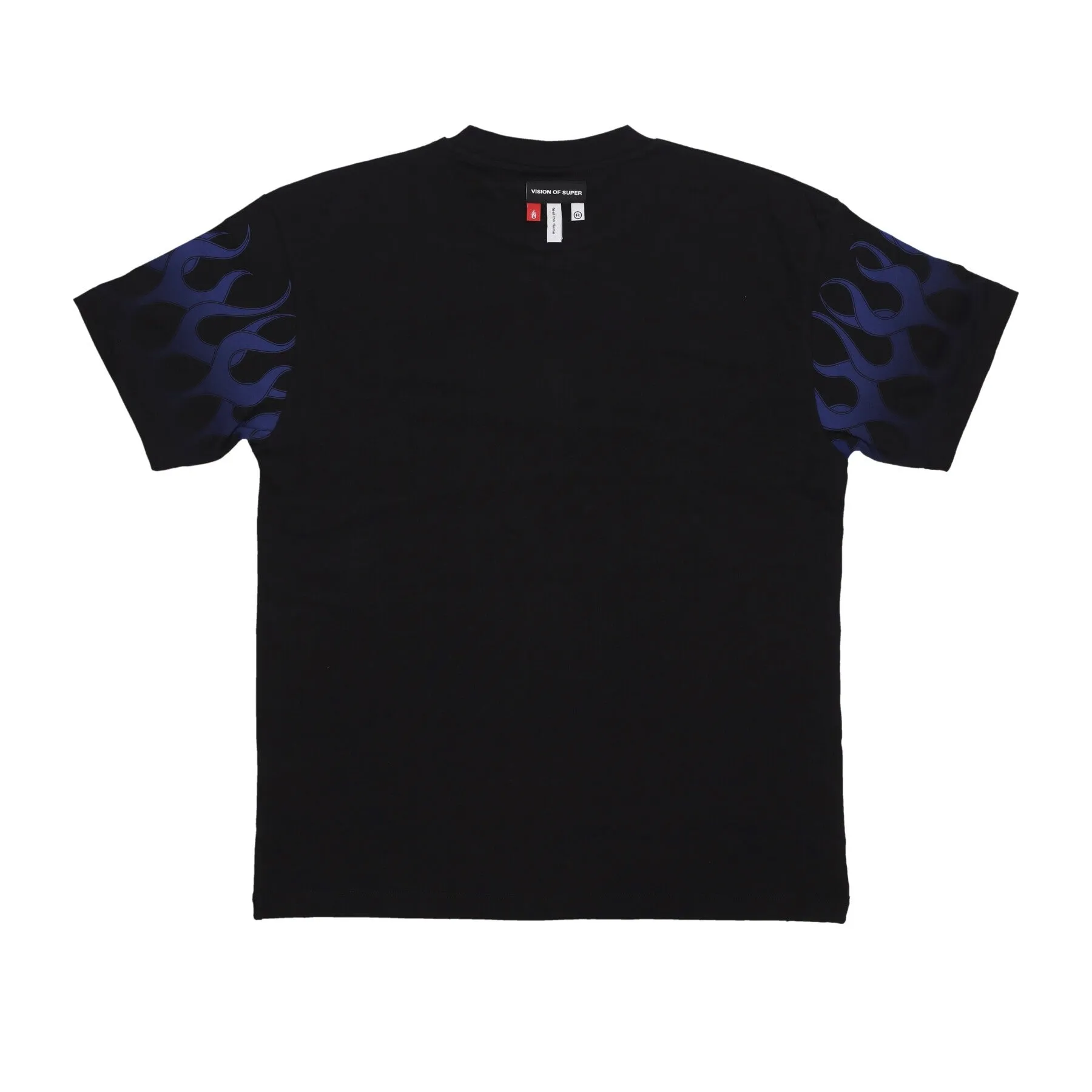 Maglietta Uomo Flames Tee Black/blue