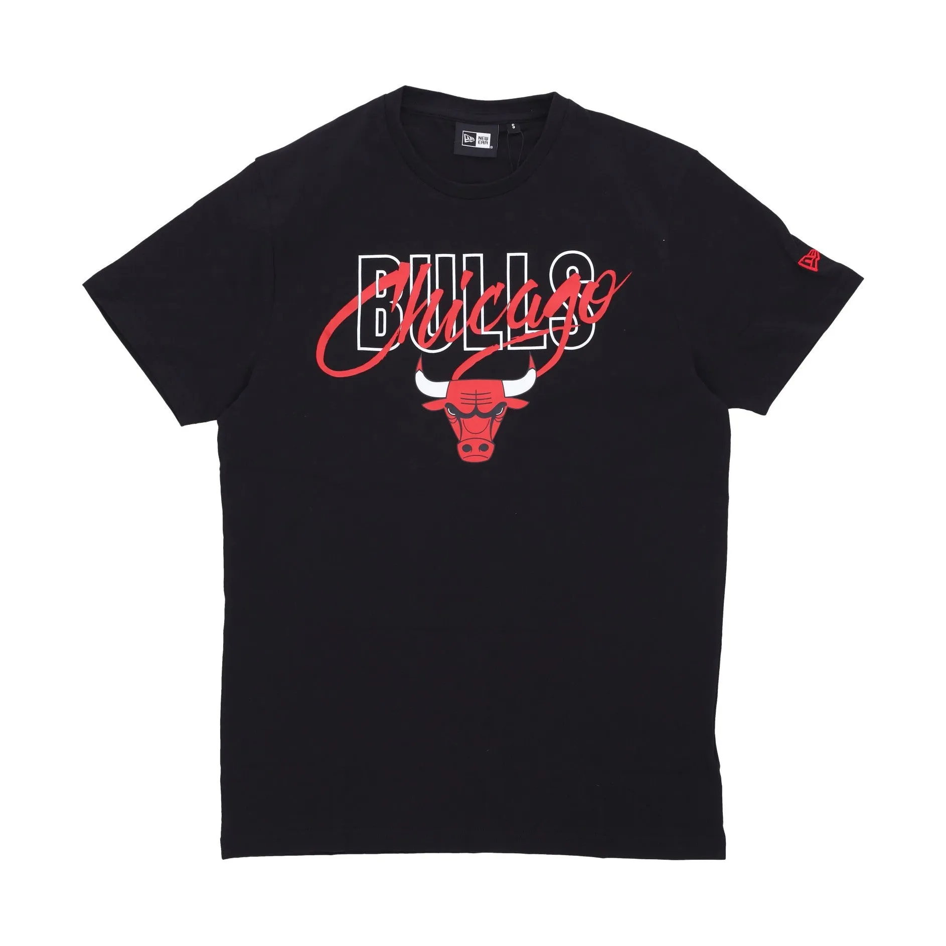 Maglietta Uomo Nba Script Tee Chibul Black/front Door Red
