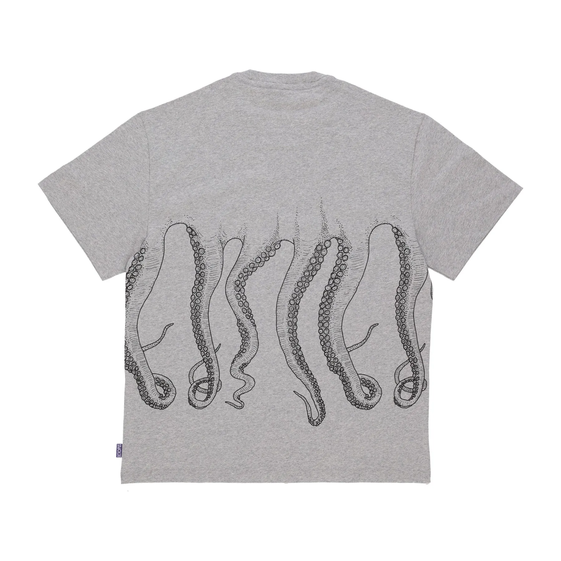Maglietta Uomo Outline Logo Tee Light Grey