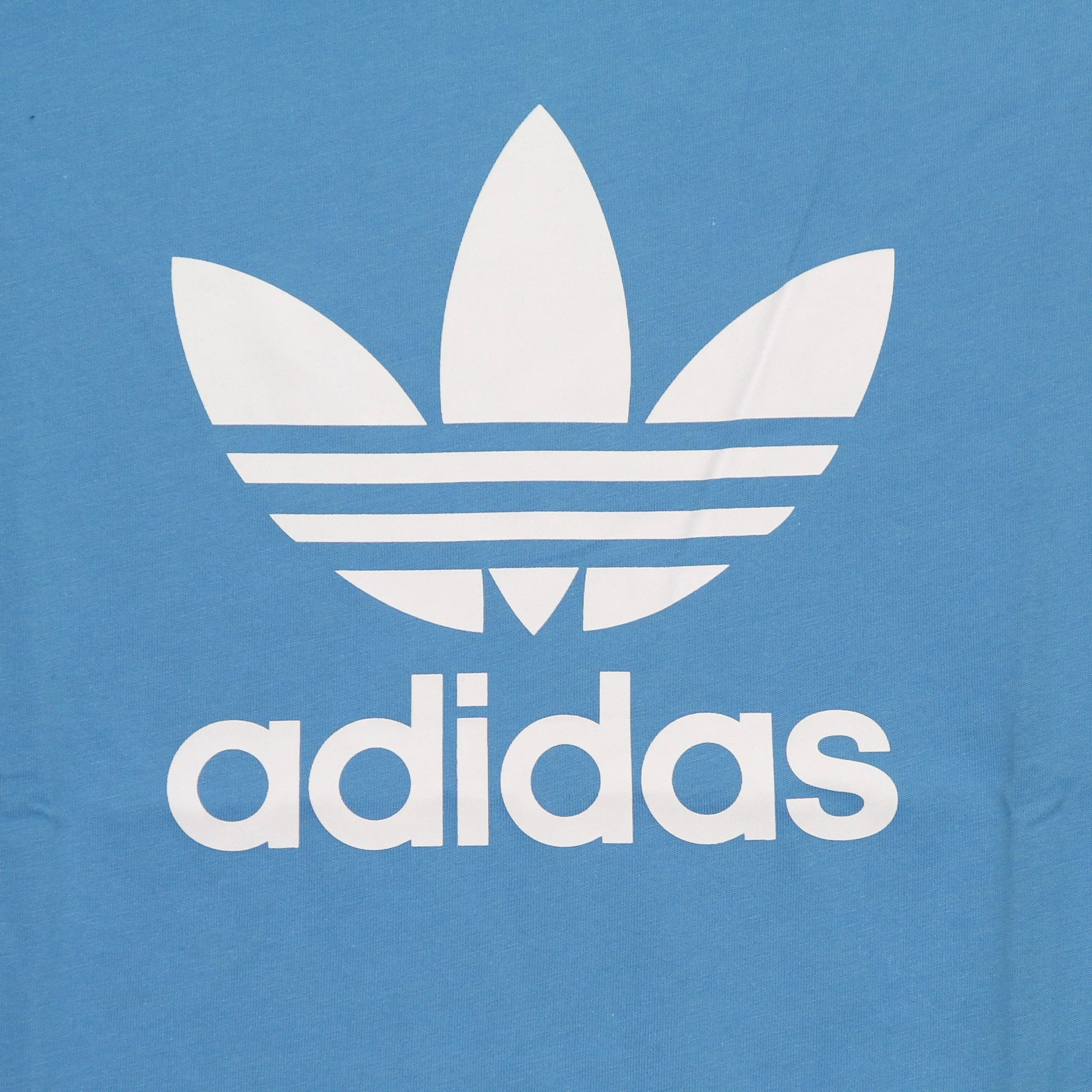 Maglietta Uomo Trefoil Tee App Sky Rush/white
