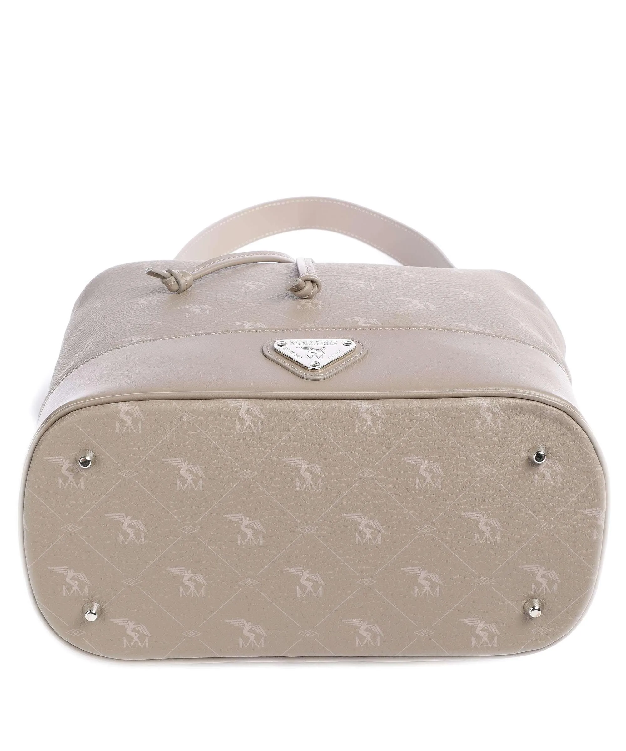  Maison Mollerus Pecarus Niesen Borsa a secchiello tela taupe  