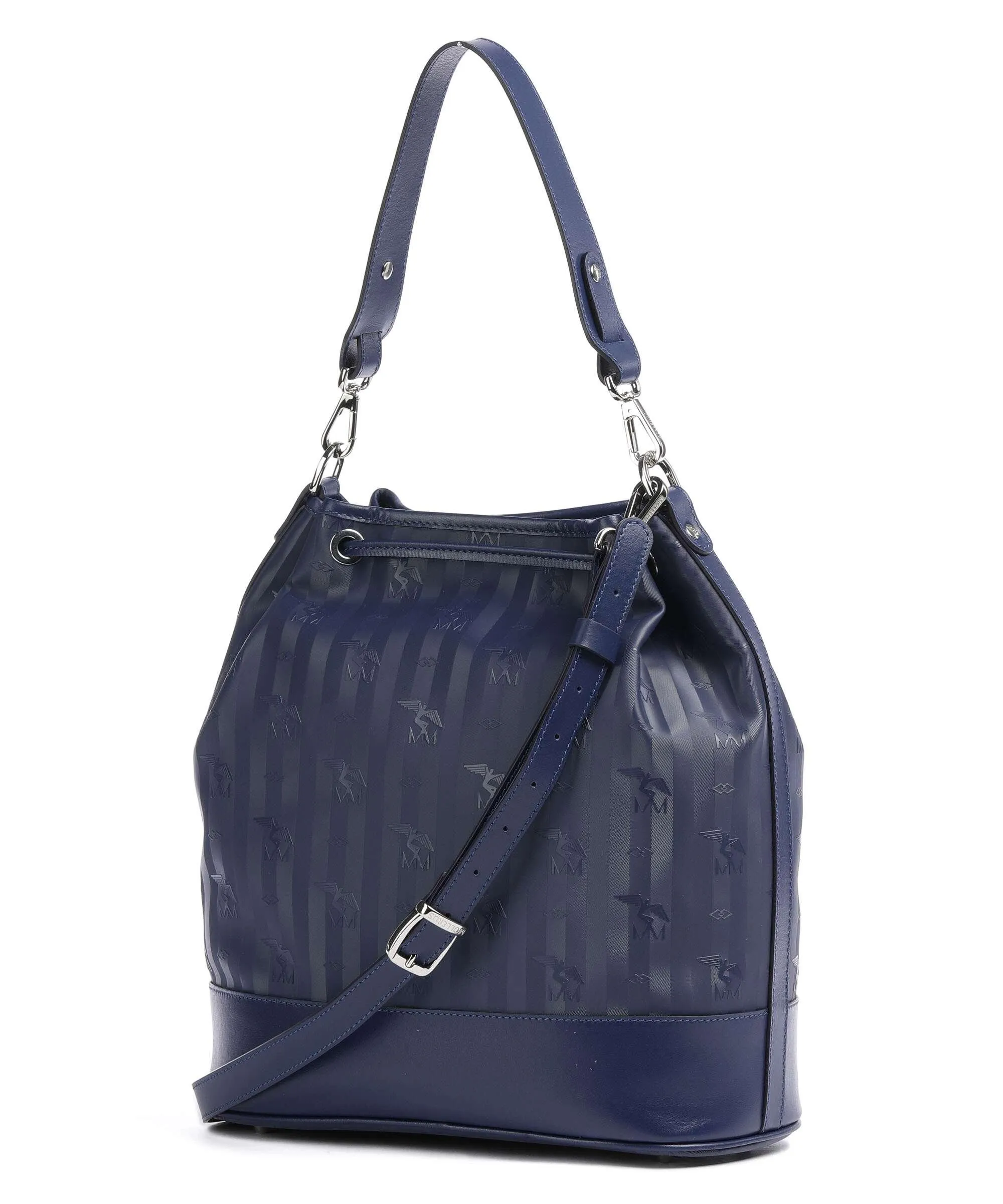  Maison Mollerus Vinerus Niesen Borsa a secchiello tela blu scuro  