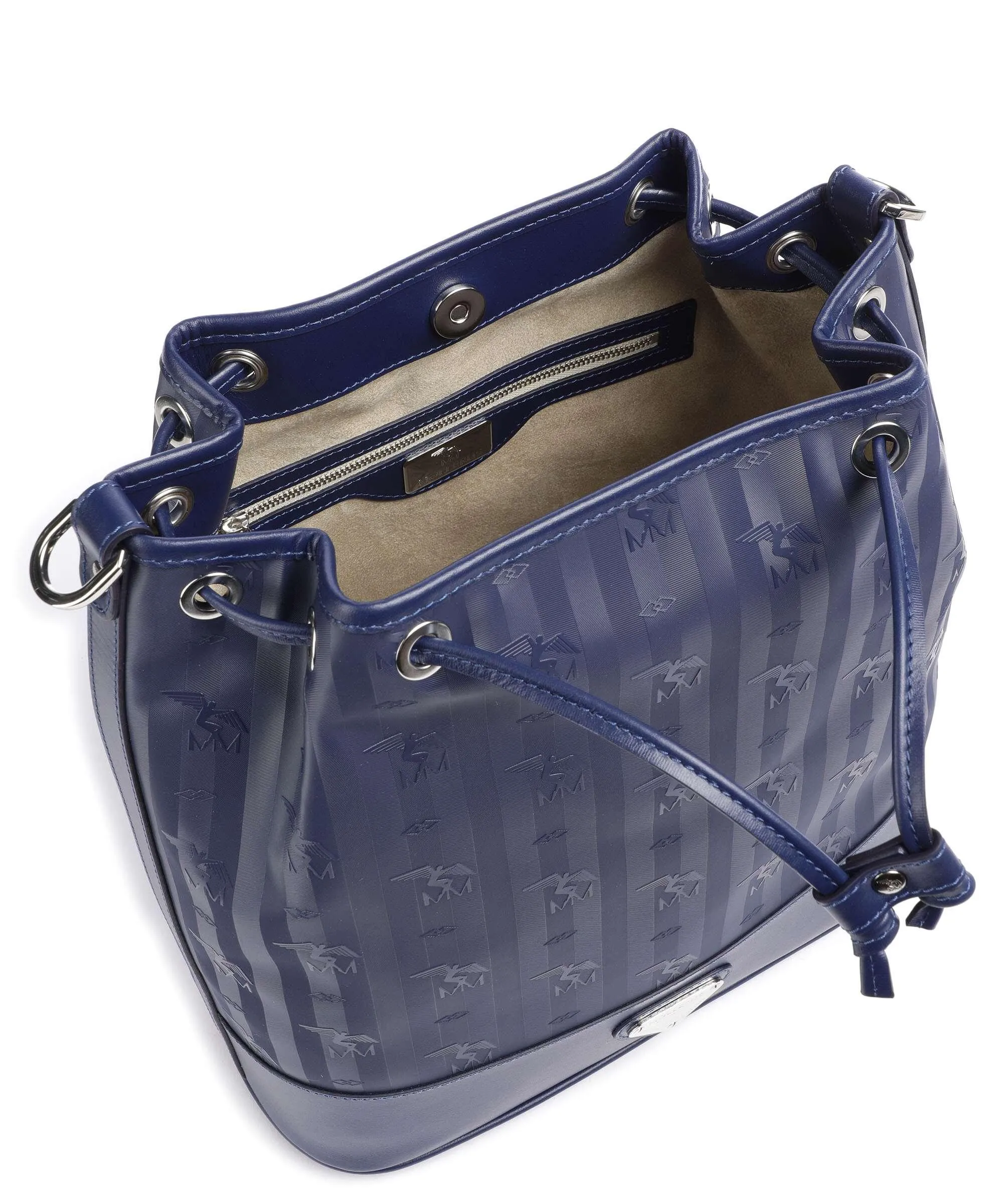  Maison Mollerus Vinerus Niesen Borsa a secchiello tela blu scuro  