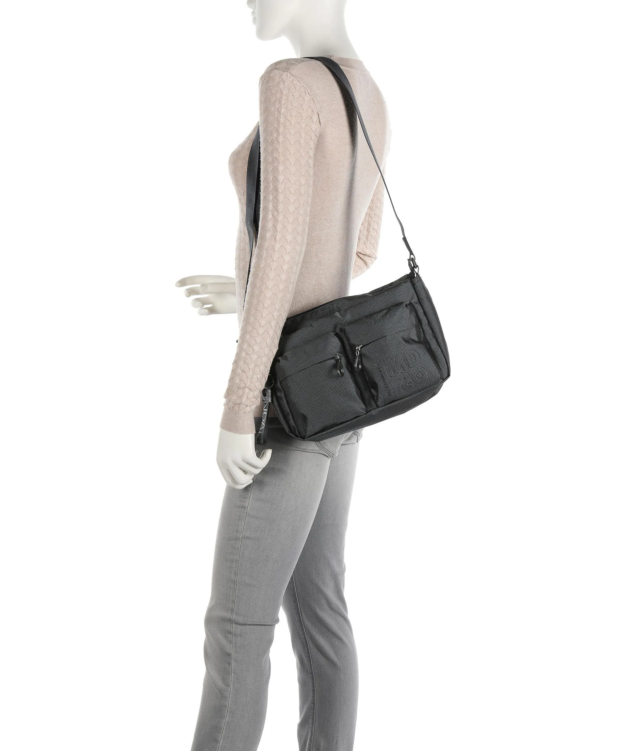  Mandarina Duck MD20 Borsa a spalla poliestere grigio scuro  